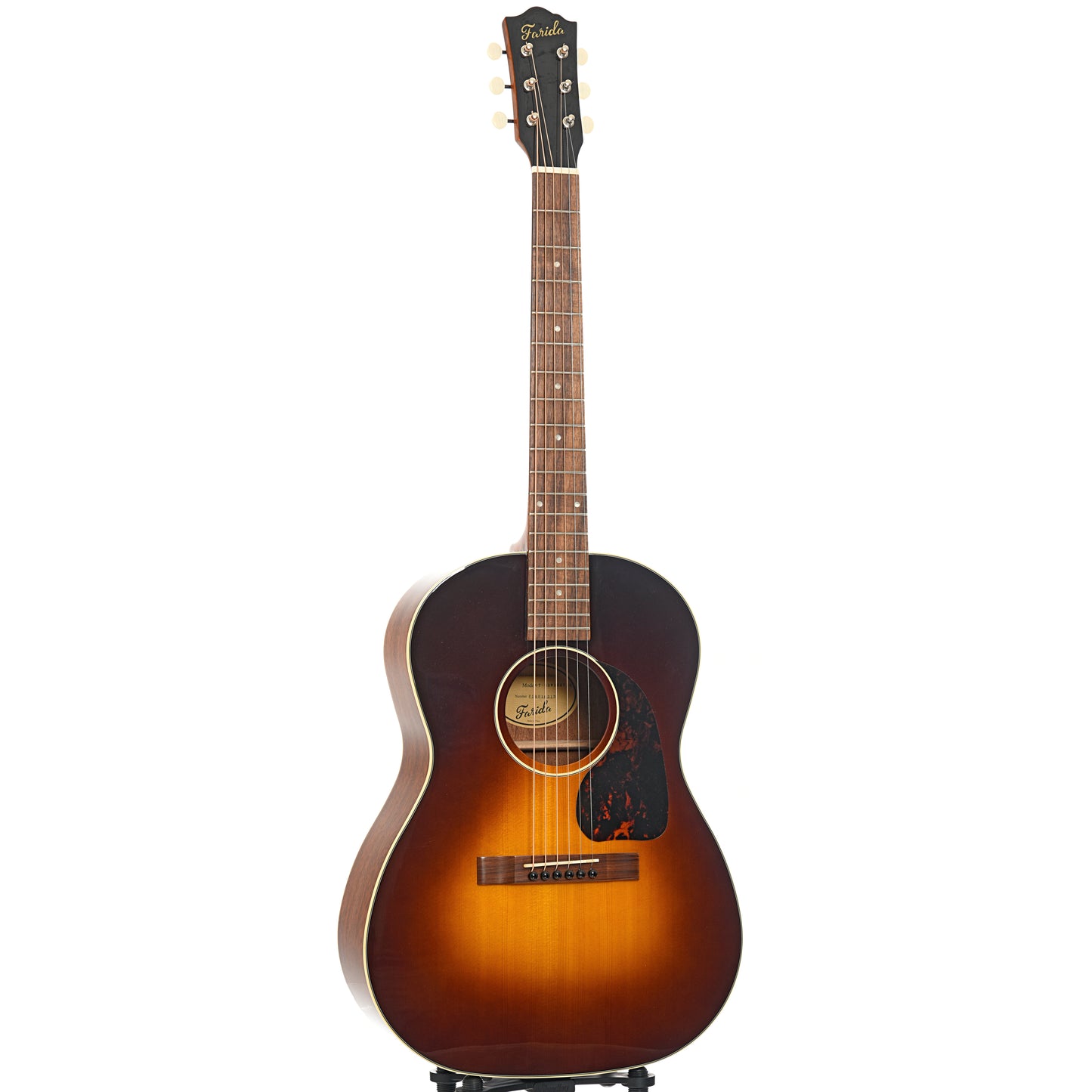 Full front and side of Farida OT-22 WIDE VBS Acoustic Guitar (2020)