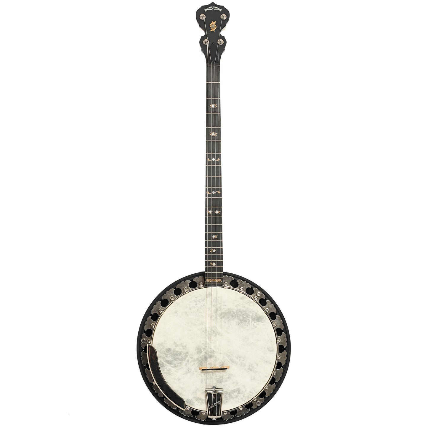 Full front of Deering Boston Plectrum 4-string Banjo (2014)