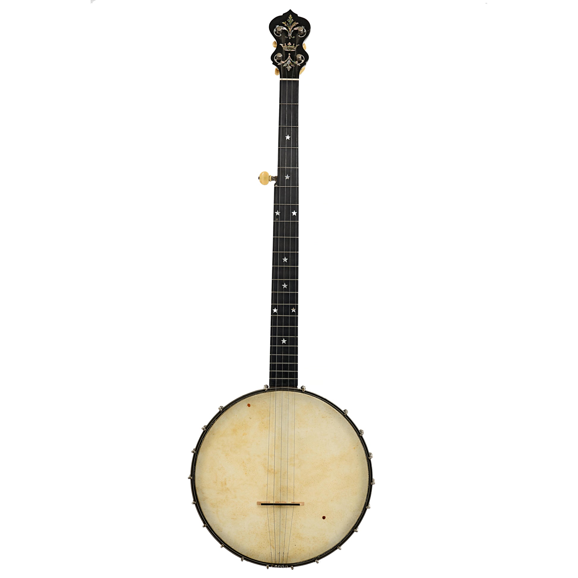 Full front of Regal Open Back Banjo