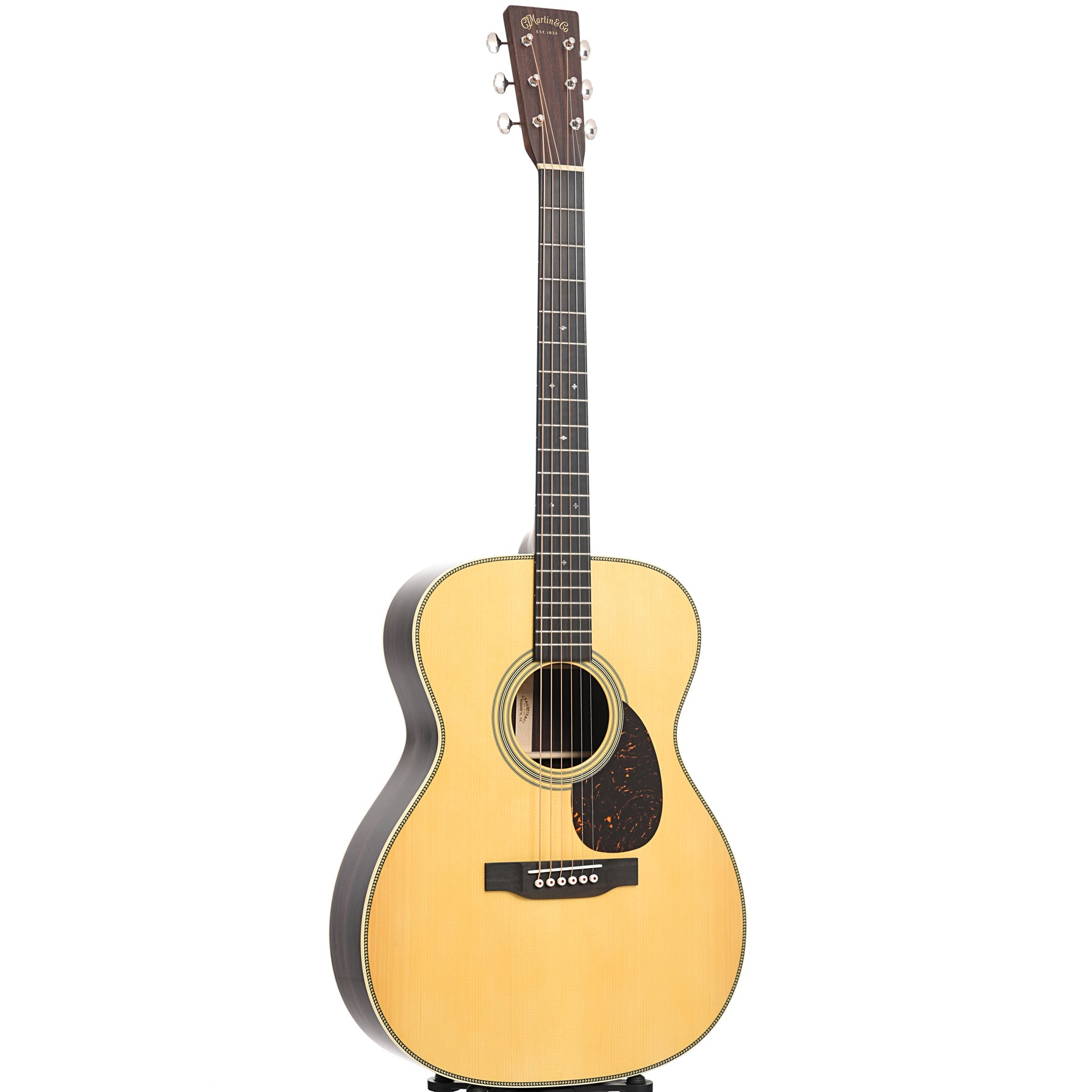 Martin Custom Herringbone 28-Style OM Guitar & Case, Thinner 