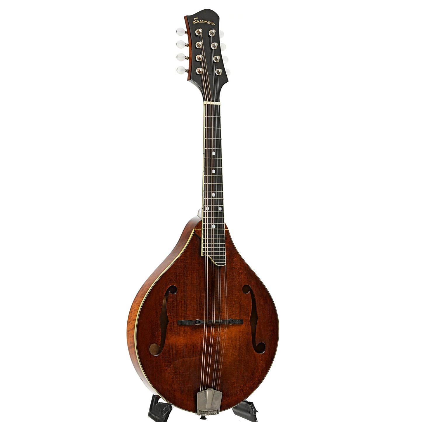 Full front and side of Eastman MD505 Mandolin