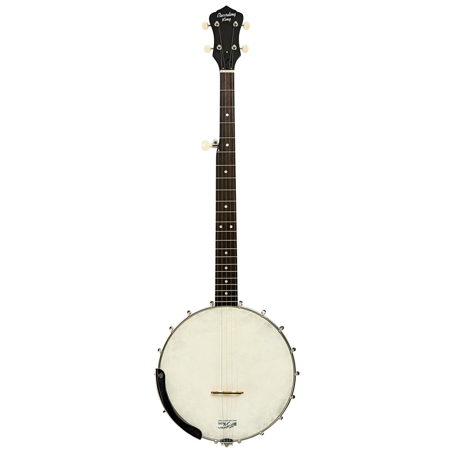 Full front  of Recording King RKOH-06 Open Back Banjo