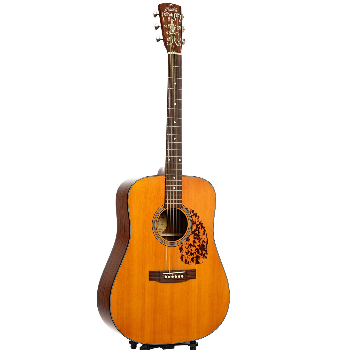 Full front and side of Blueridge BR-140 Acoustic Guitar