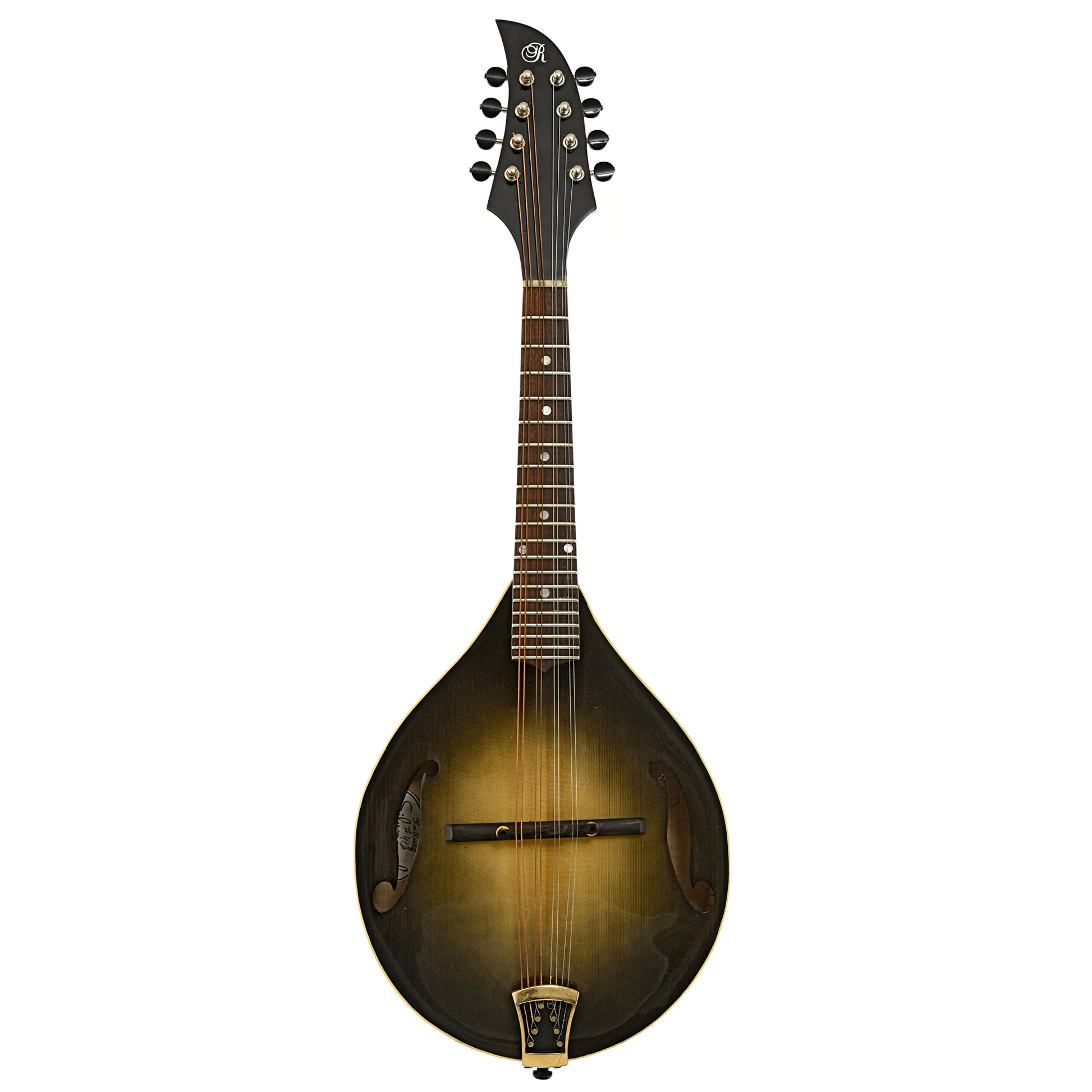 Full front of Ken Ratcliff Silverangel A-Style Mandolin 