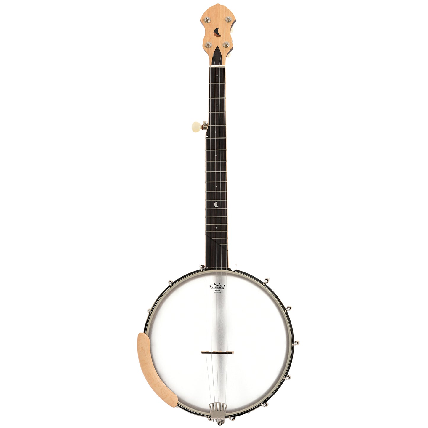 Full front of Gold Tone HM-100 High Moon A-Scale Openback Banjo