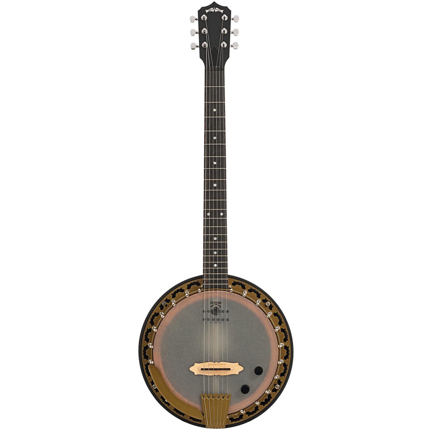 Full front of Deering Phoenix 6-String Acoustic-Electric Banjo 