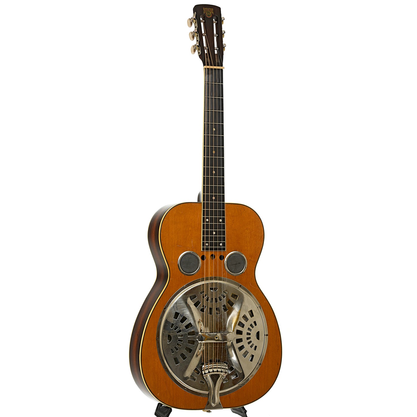 Full front and side of Dobro Model 45 Resonator Guitar 