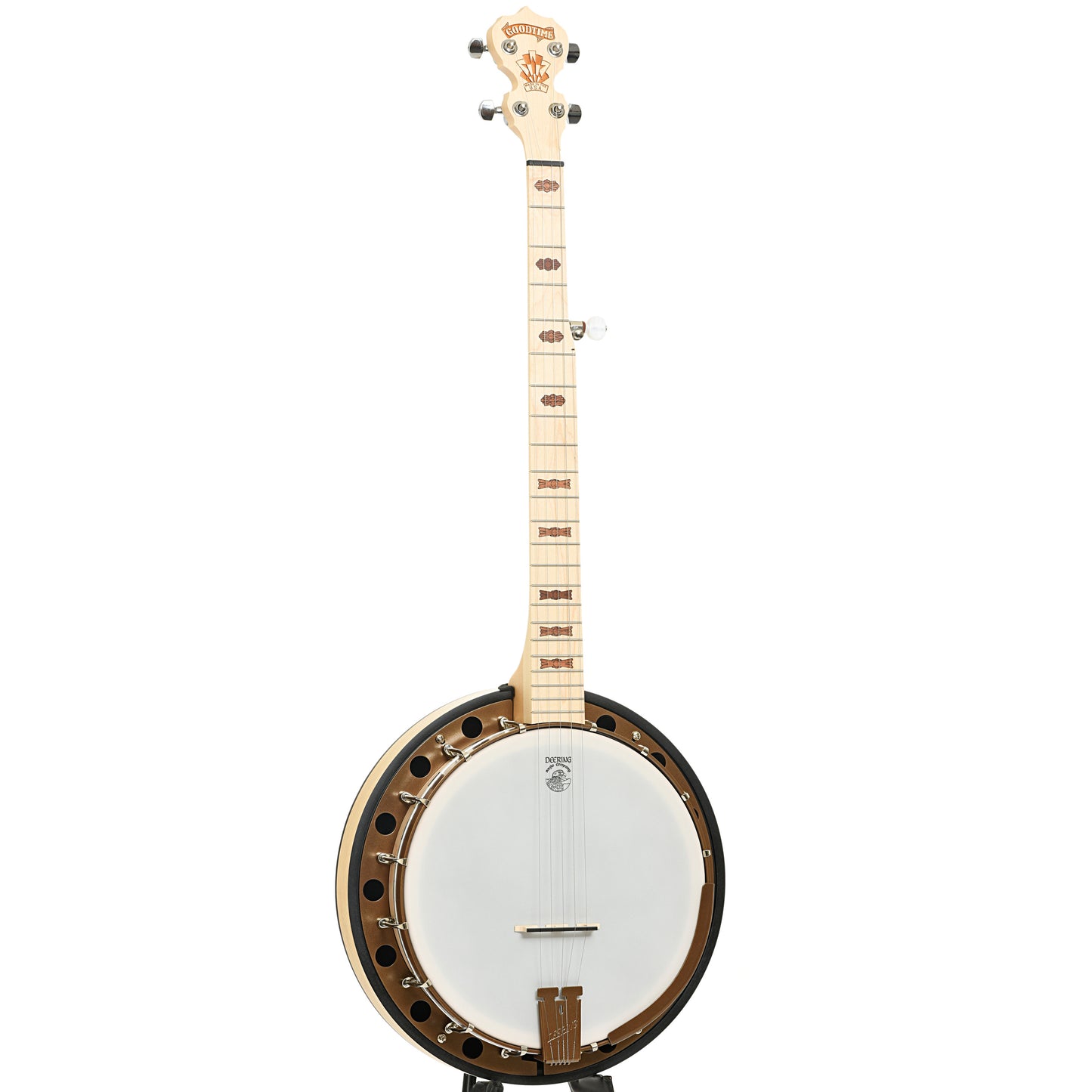 Deering Lefthanded Goodtime Two Deco Resonator Banjo