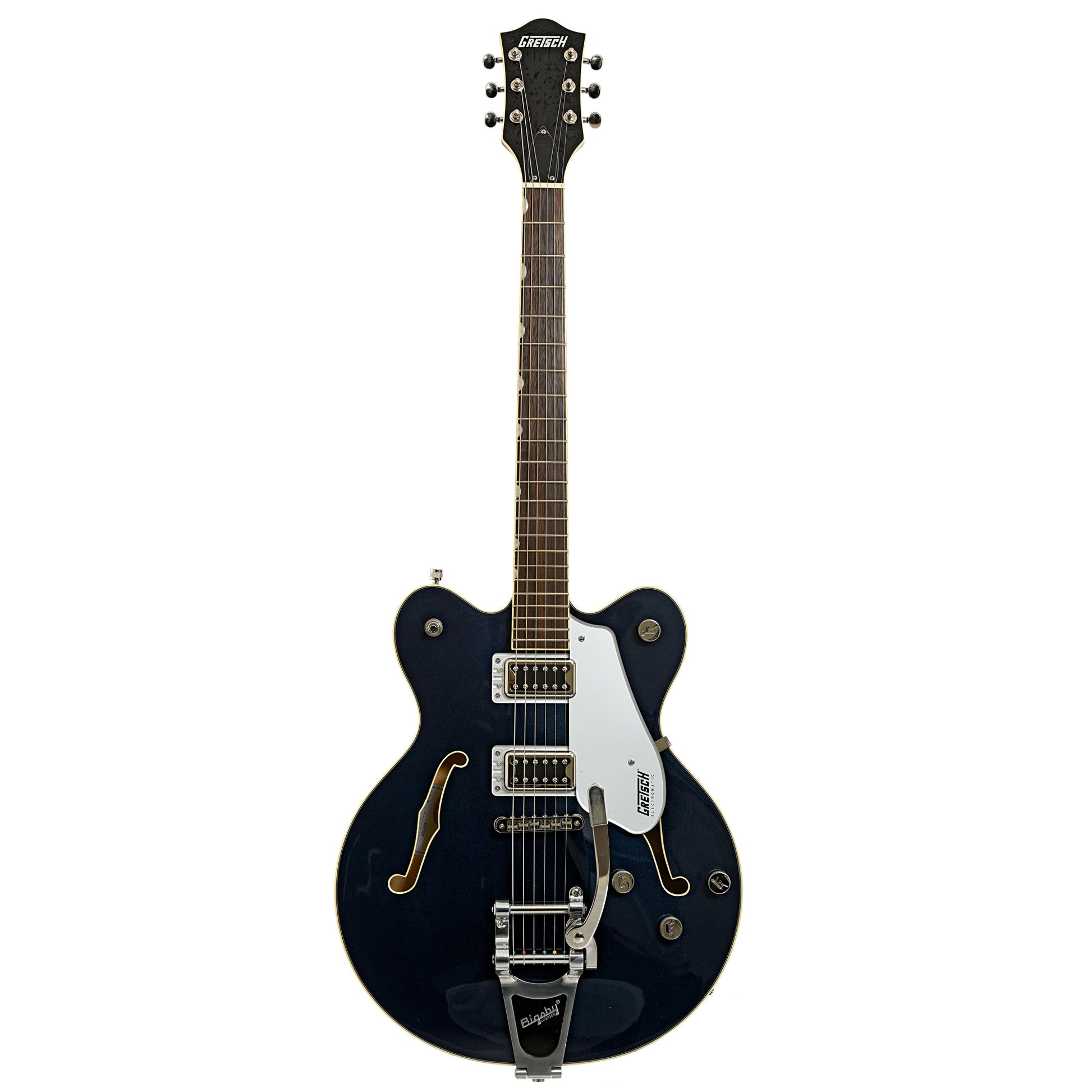 Full front of Gretsch G5622T Electromatic Center Block Double-Cut with Bigsby, Midnight Sapphire