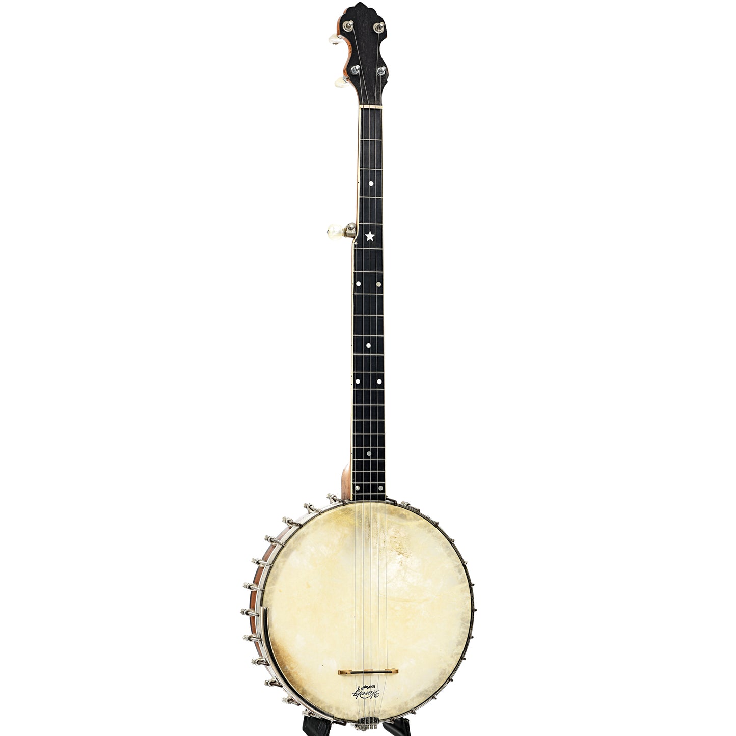 Full front and side of Vega Conversion Banjo