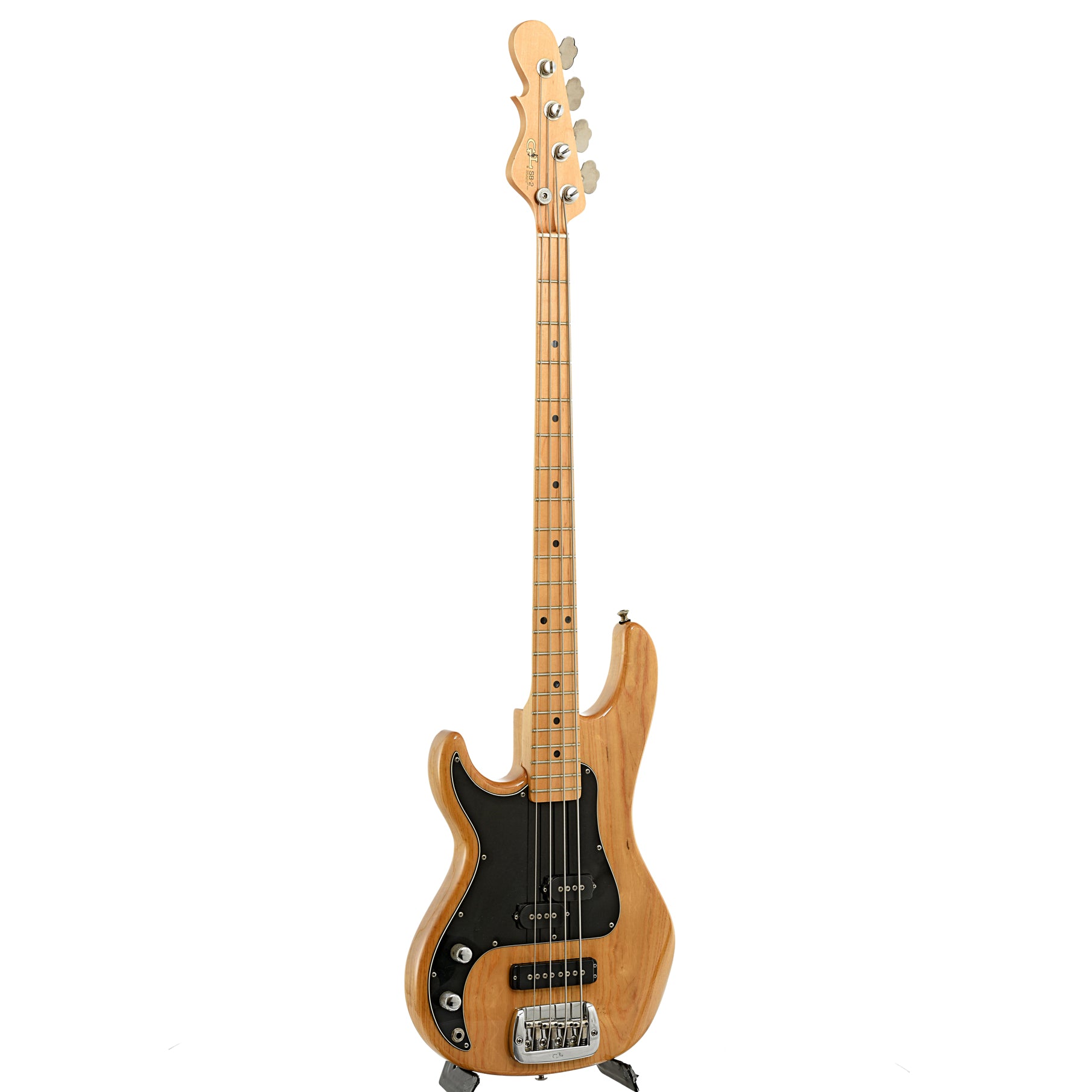 Full front and side of G&L SB-2 LH Electric Bass 