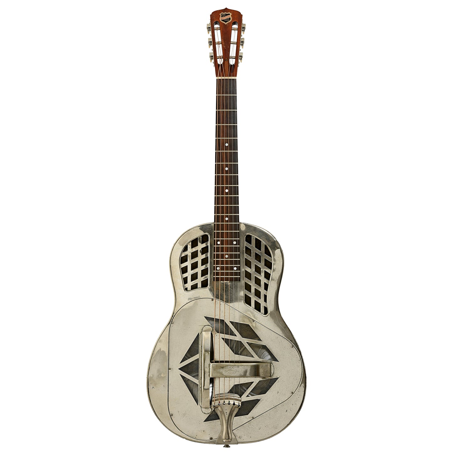 Full front of National Style 1 Tricone Roundneck Resonator Guitar