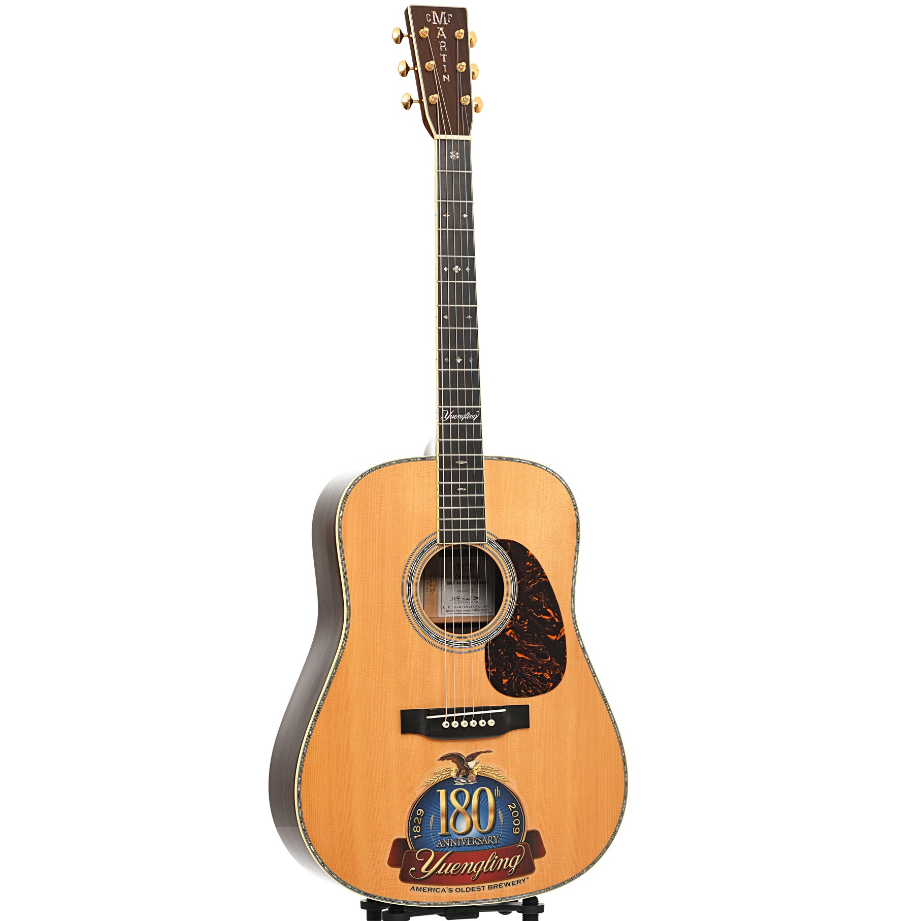 Full front and side of Martin Yuengling Custom D-41 Special Acoustic Guitar (2009)