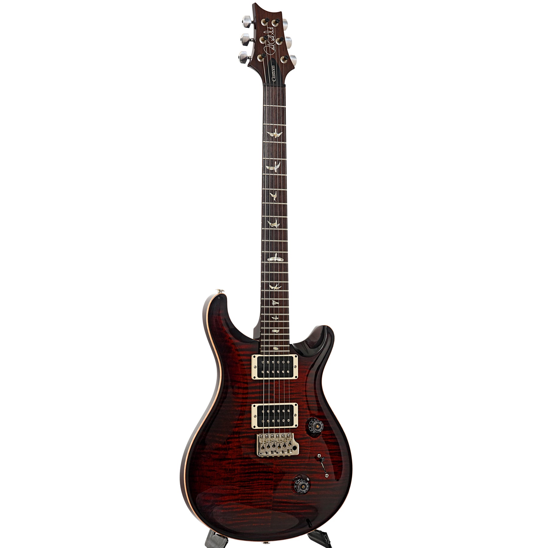 Full front and side of PRS Custom 24 Electric Guitar