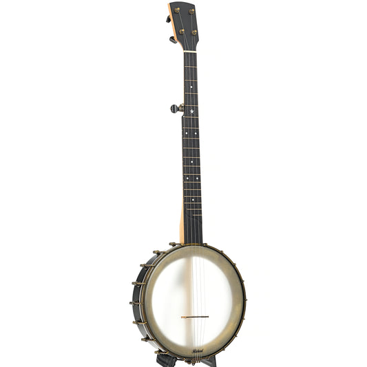 Full front and side of Rickard Maple Ridge 11" Open Back Banjo (2020)