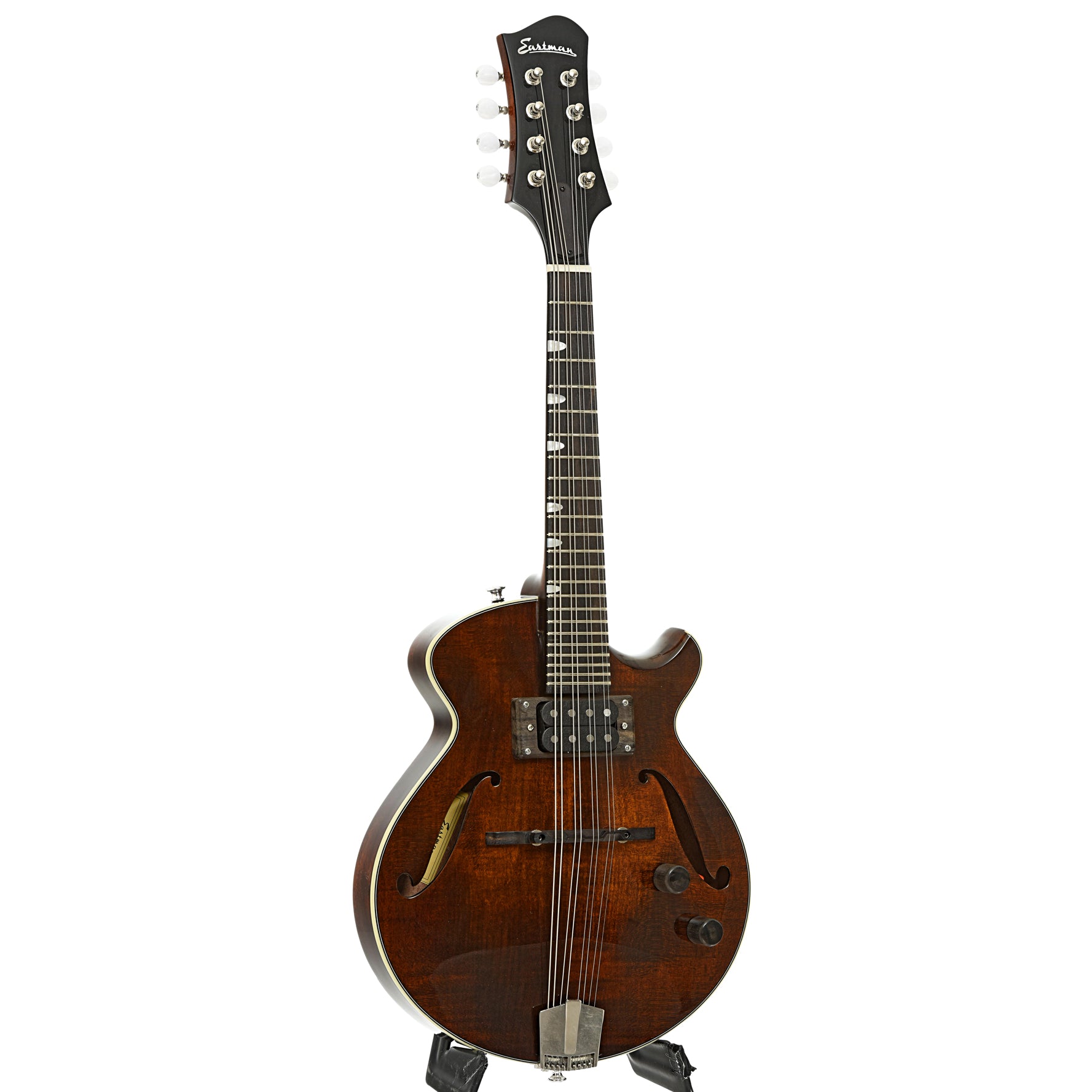 Full front and side of Eastman ER-M Electric Mandolin