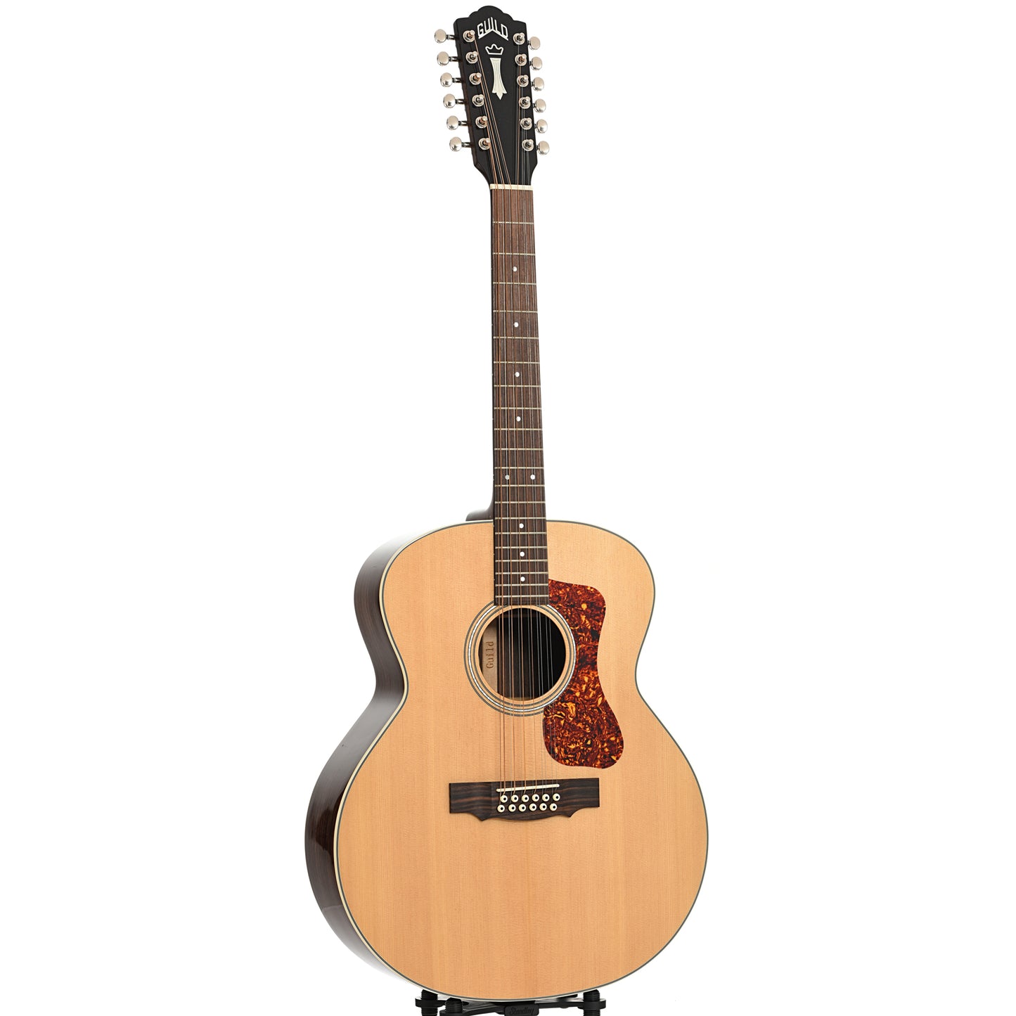 Full front and side of Guild Westerly Collection F-1512 12-String Acoustic Guitar (2022)