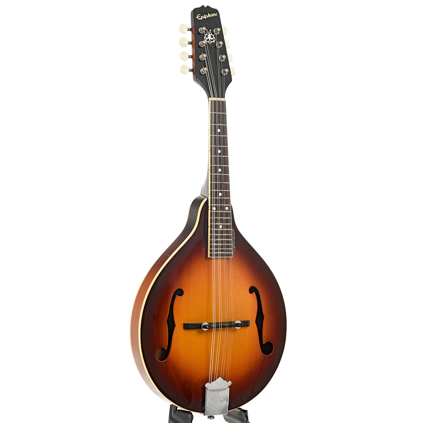 Full front and side of Epiphone MM-30 A-Style Mandolin