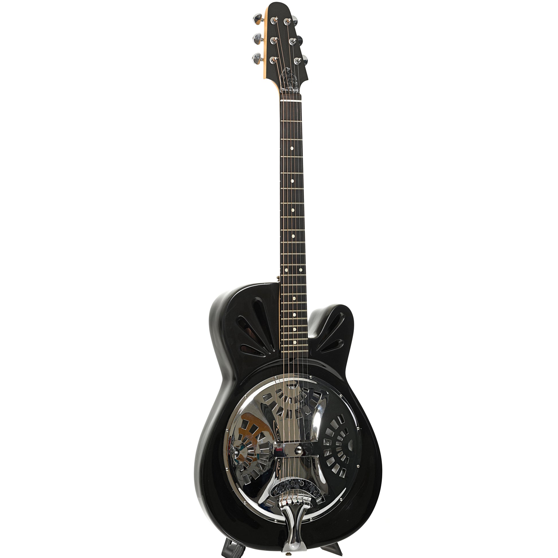 Full front and side of Mel-O-Bro Resonator Guitar (2002)