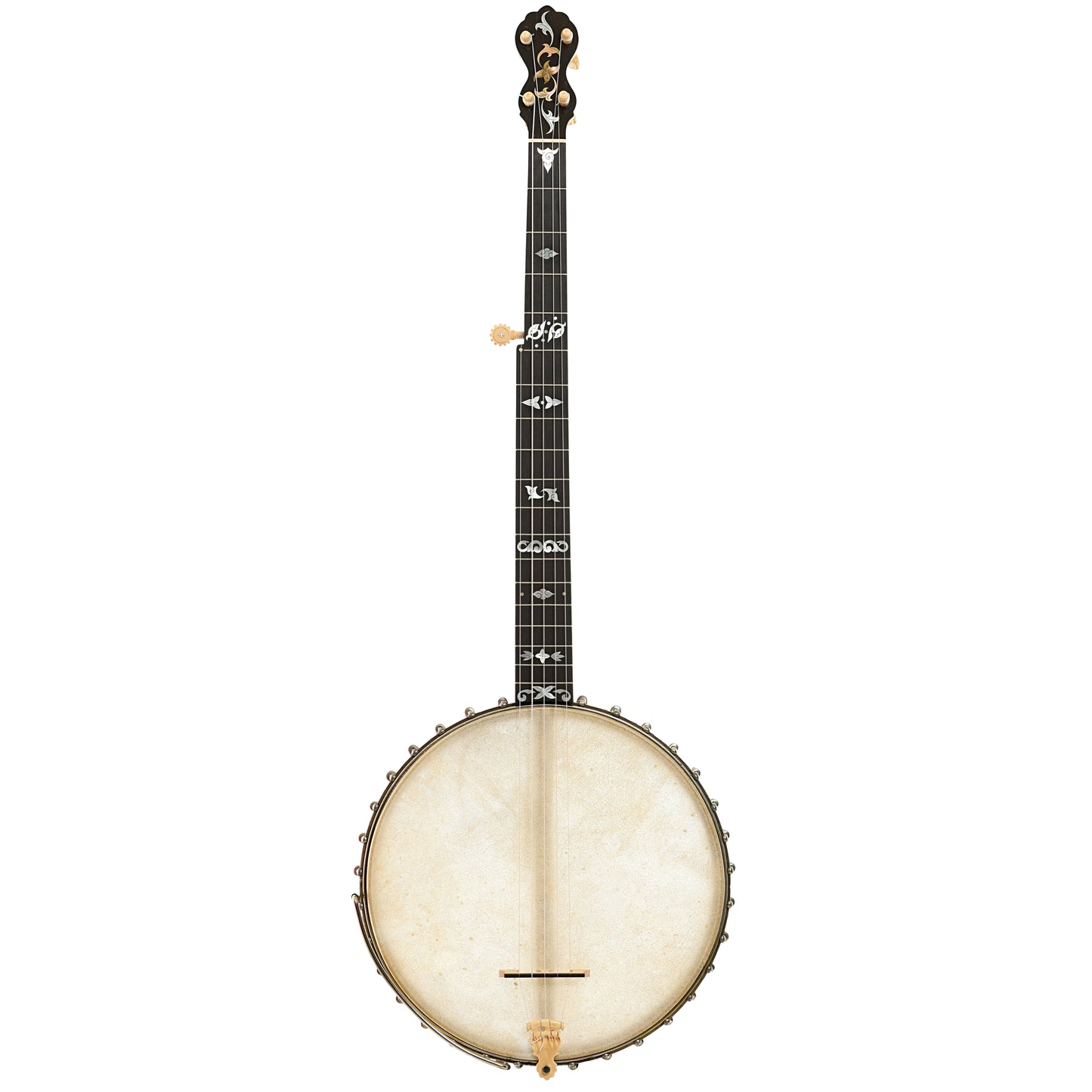 Full front of Fairbanks Electric No.0 Open Back Banjo 