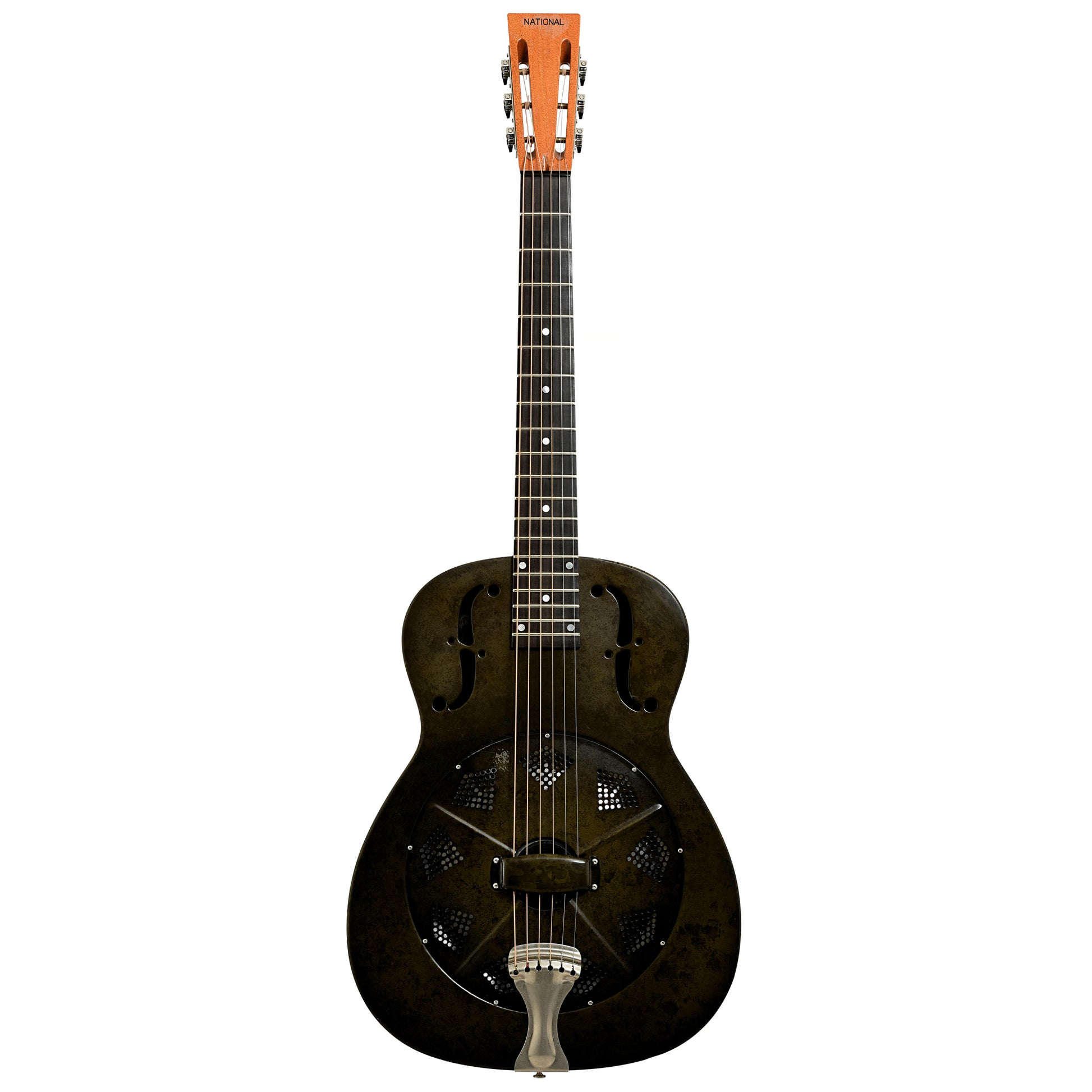 Full front of National NRP-B Roundneck Resonator Guitar 