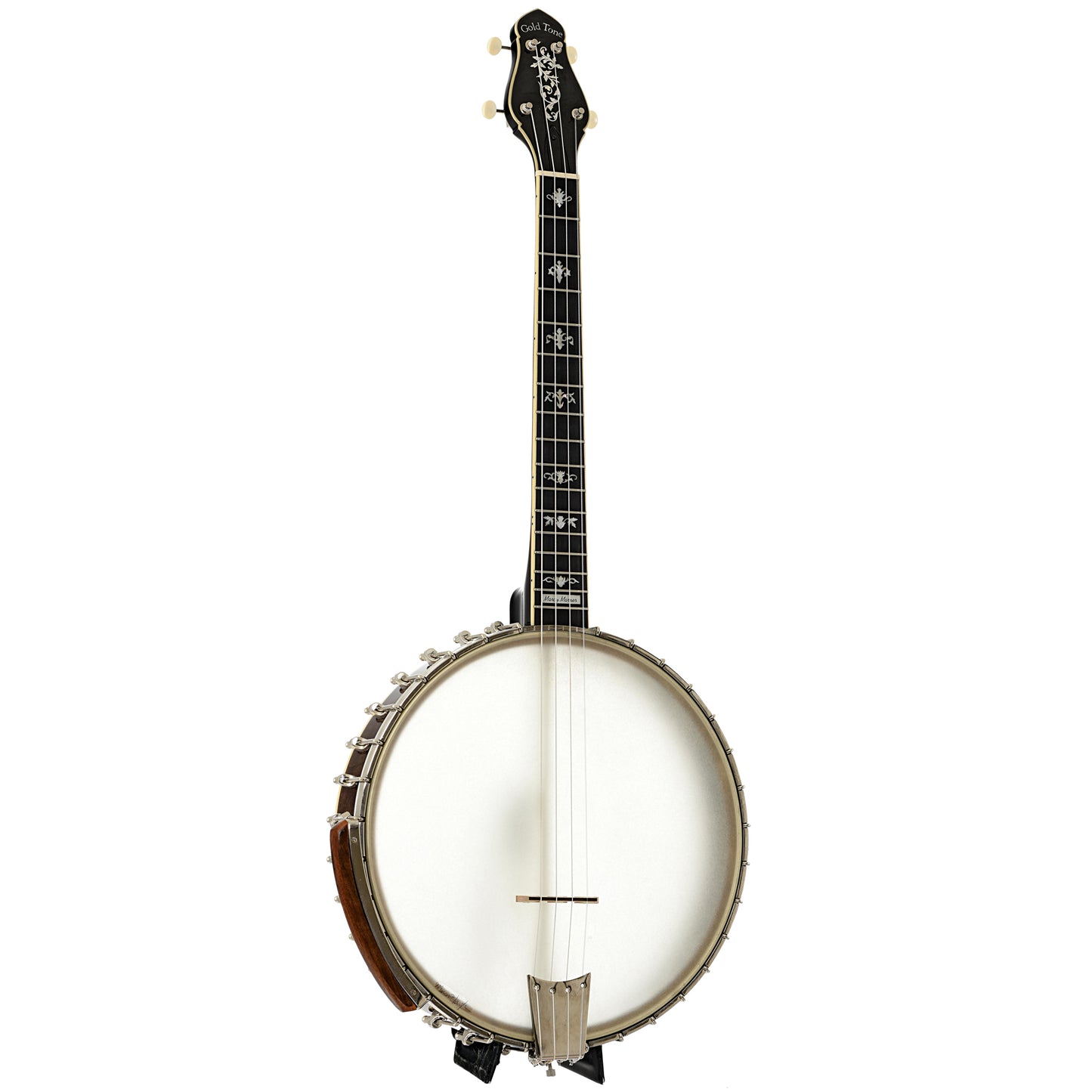 Full front and side of Gold Tone CEB4 Cello-Banjo