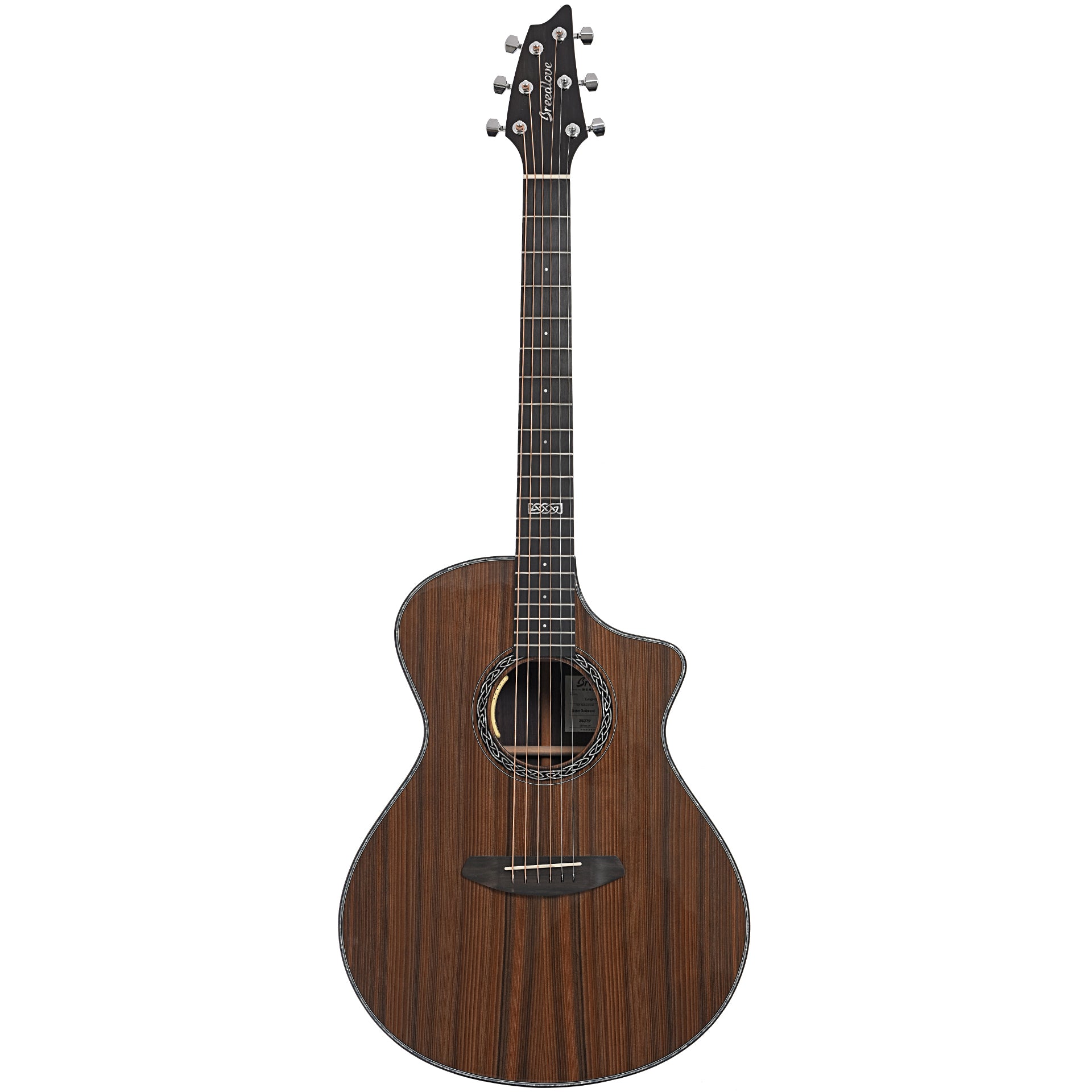 Full front of Breedlove Legacy Concert CE Redwood EI Rosewood