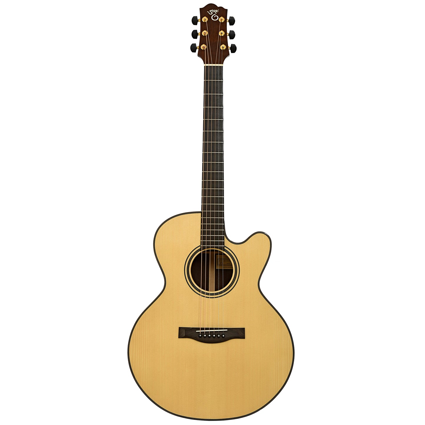 Full front of Santa Cruz FS Fingerstyle Model Acoustic Guitar