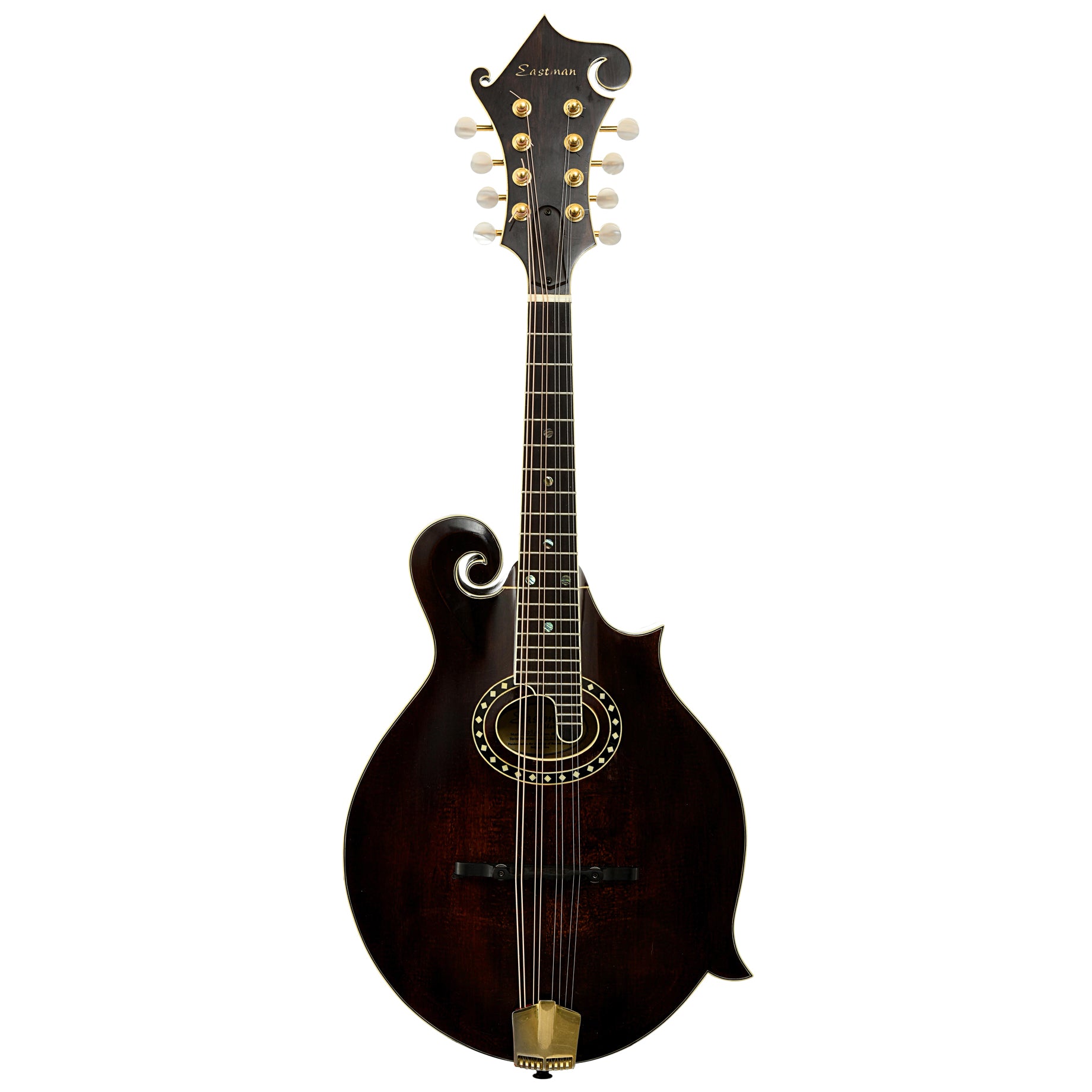 Full front of Eastman MD814 F-Style Mandolin