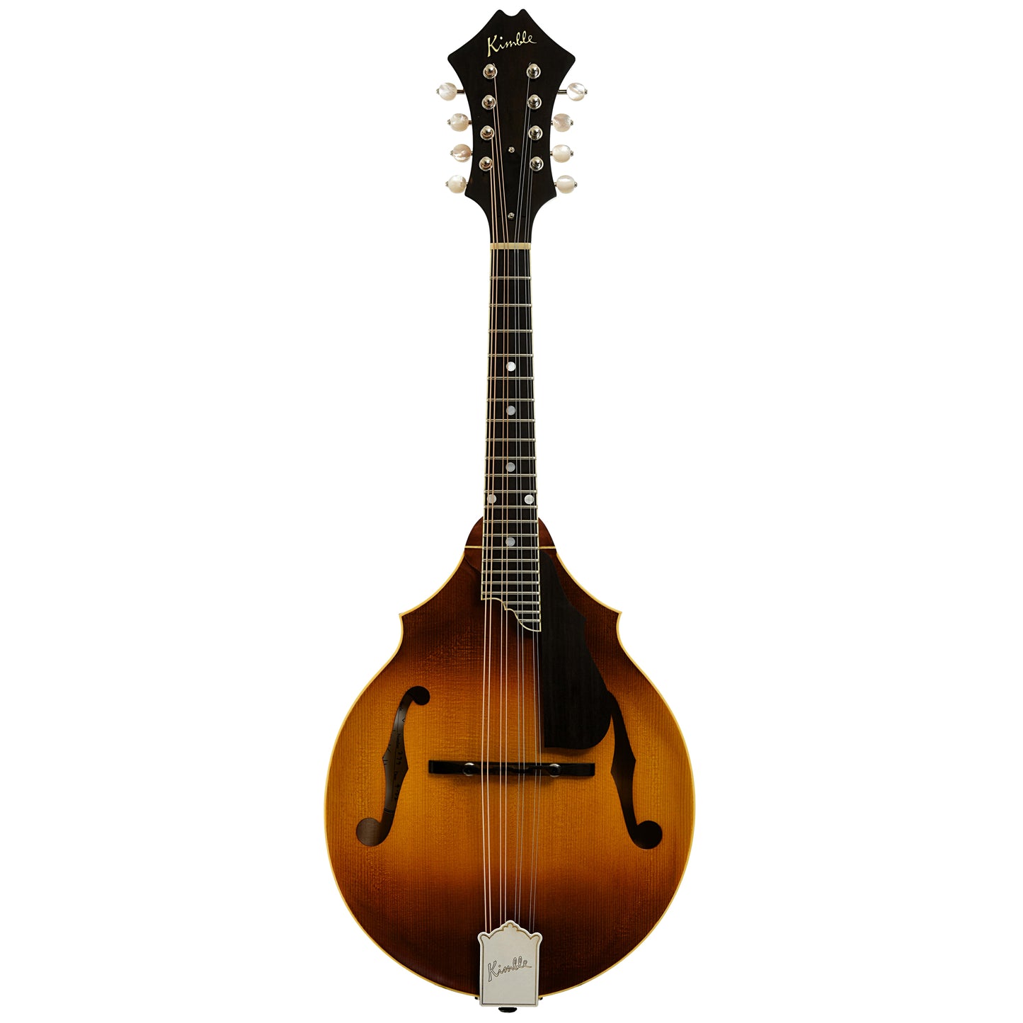 Full front of Kimble Two-Point Mandolin