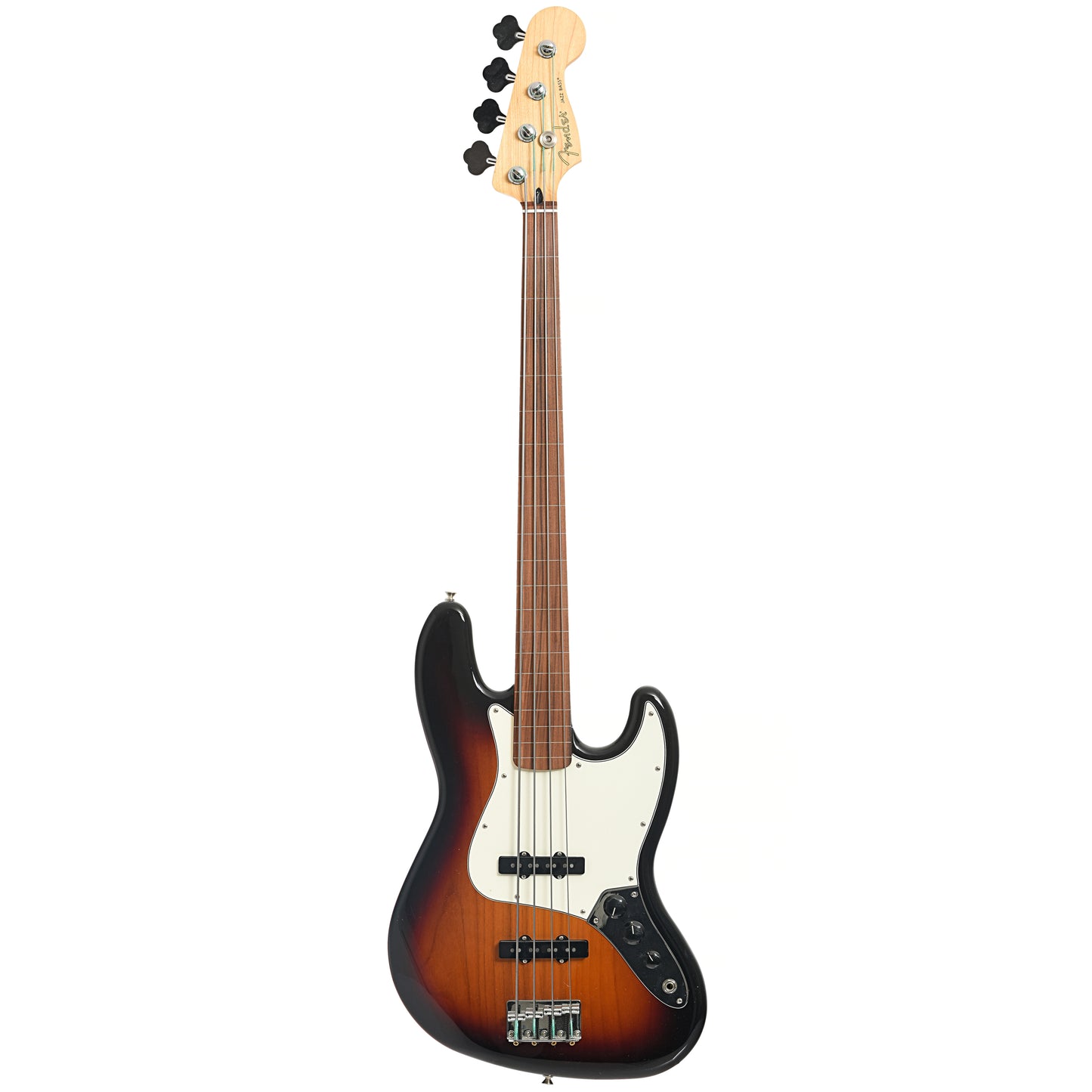 Full front of Fender Player Fretless Jazz Bass