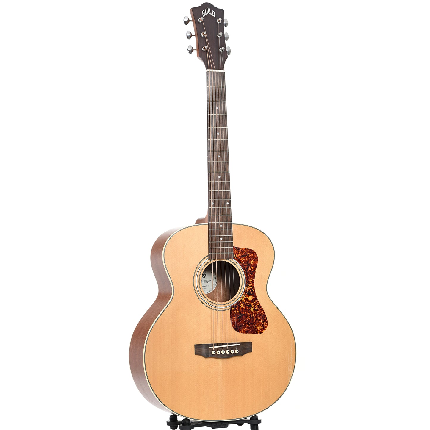 Full front and side of Guild Jumbo Junior Acoustic Guitar, with Pickup (recent)