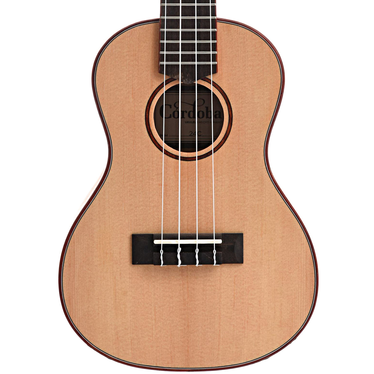 Front of Cordoba 24C Concert Ukulele