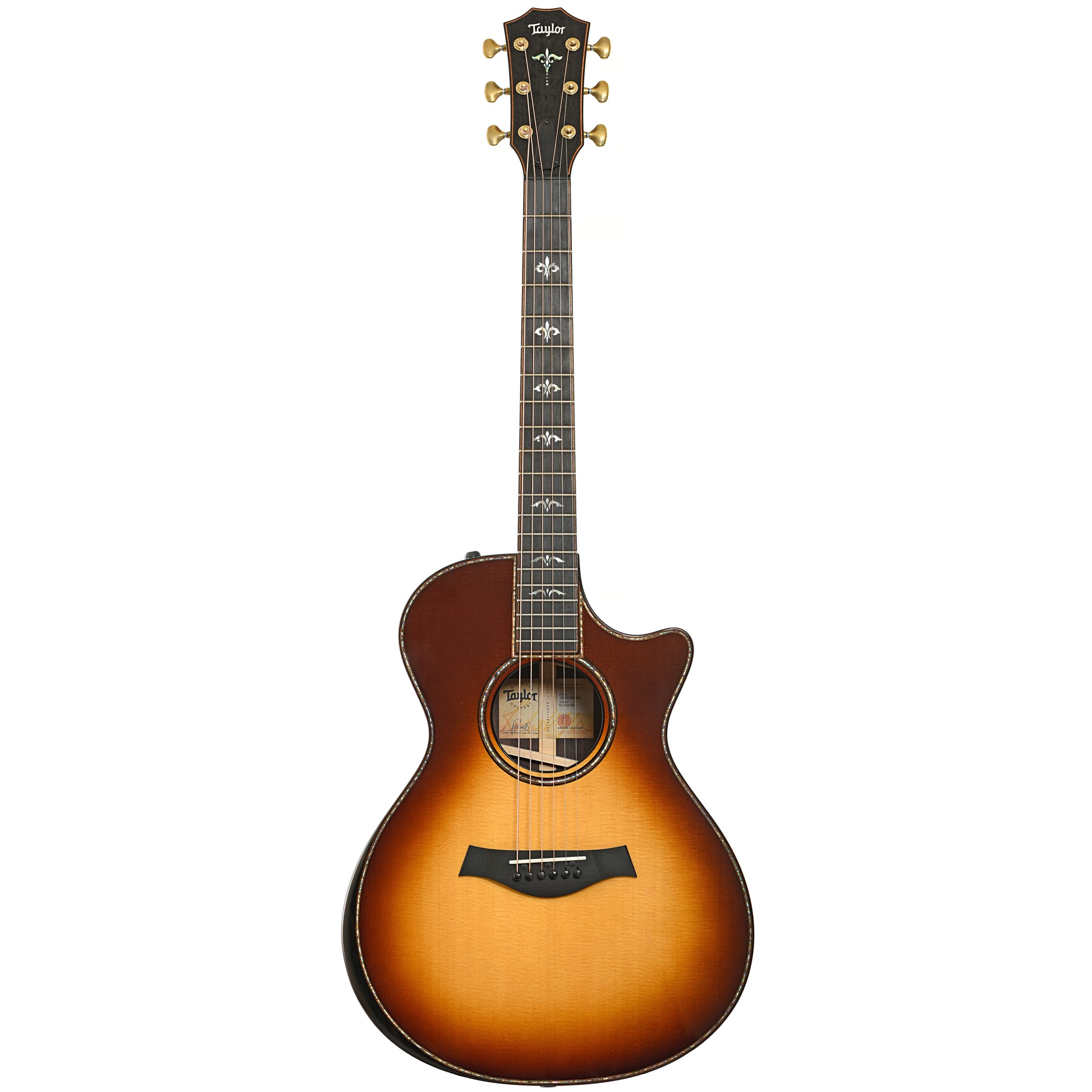 Full front of Taylor 912ce-SB Acoustic-Electric Guitar (2022)