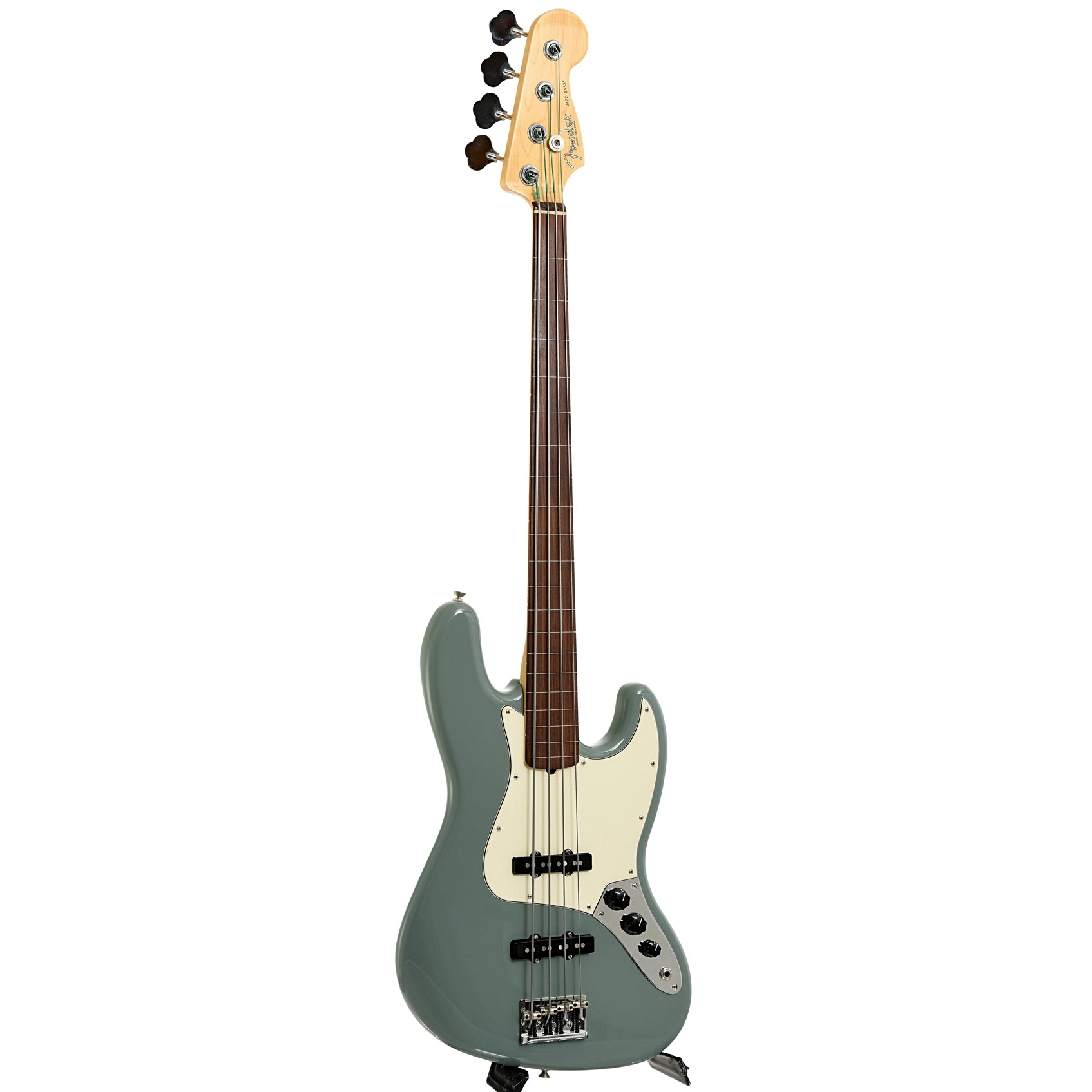 Fender American Professional Fretless Jazz Bass Rosewood Fingerboard Sonic Gray 190839399175