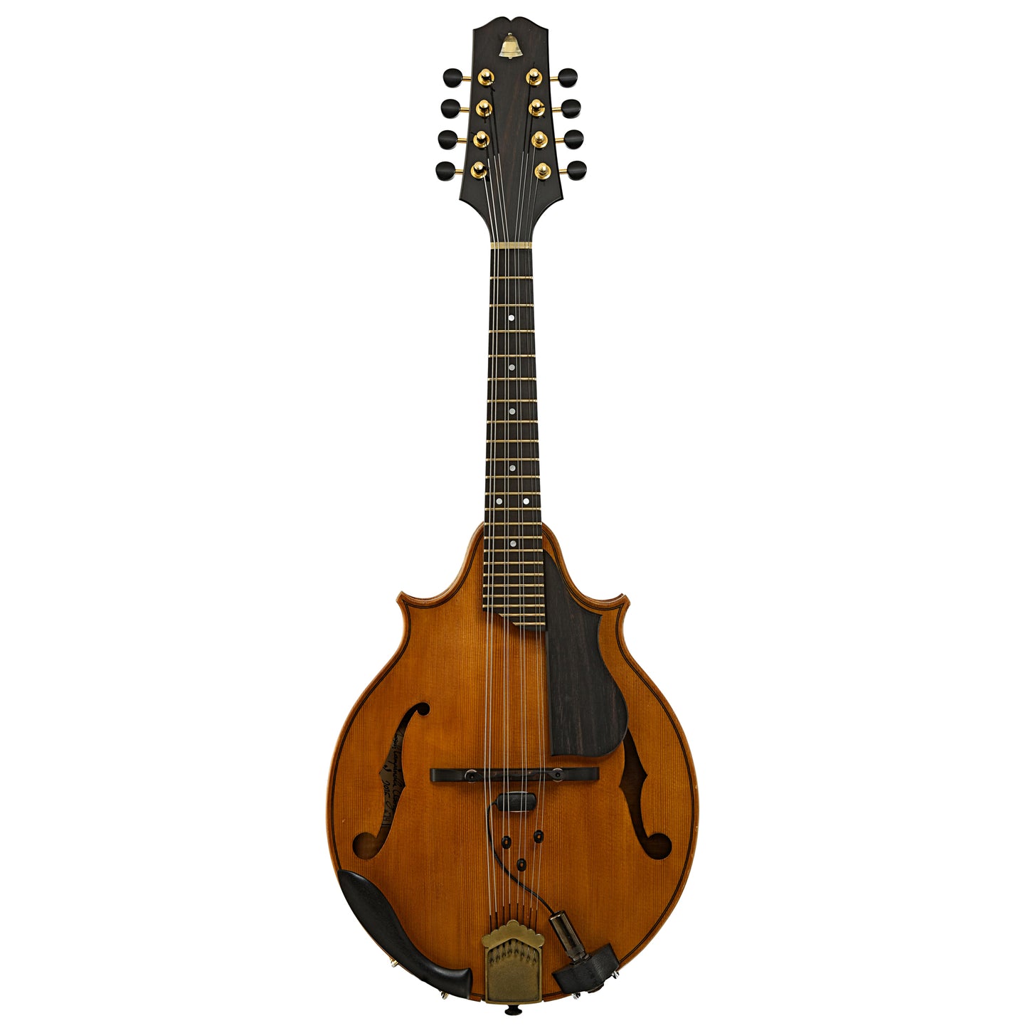 Full front of Campanella Dué Two-Point Mandolin