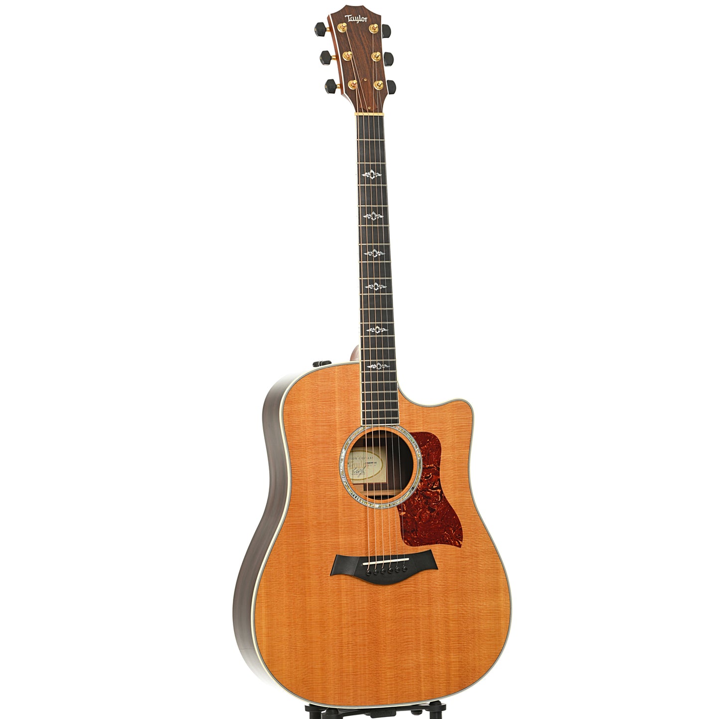 Full front and side of Taylor 810-CE Acoustic-Electric Guitar (2004)