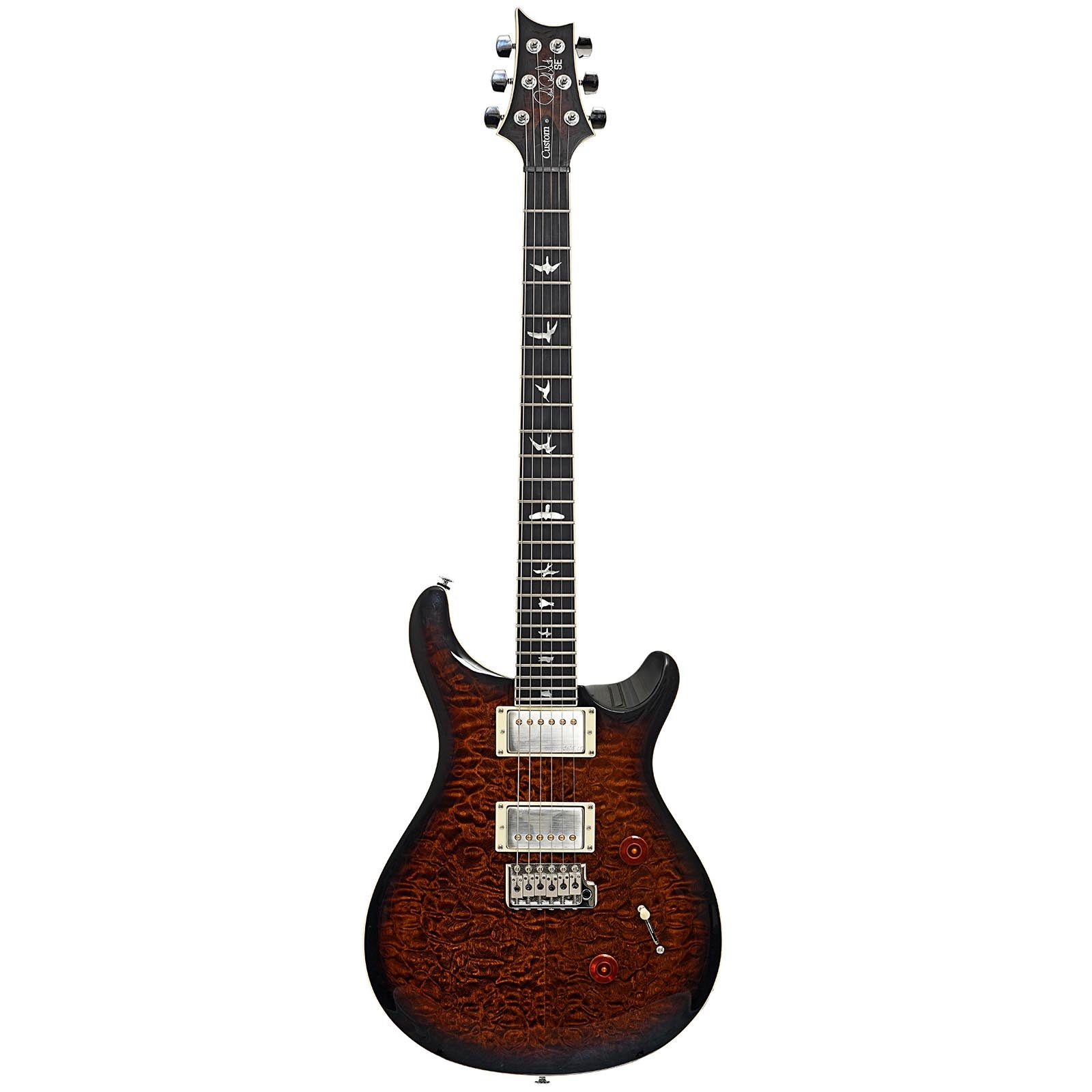 Full front of PRS SE Custom 24 Quilt Electric Guitar