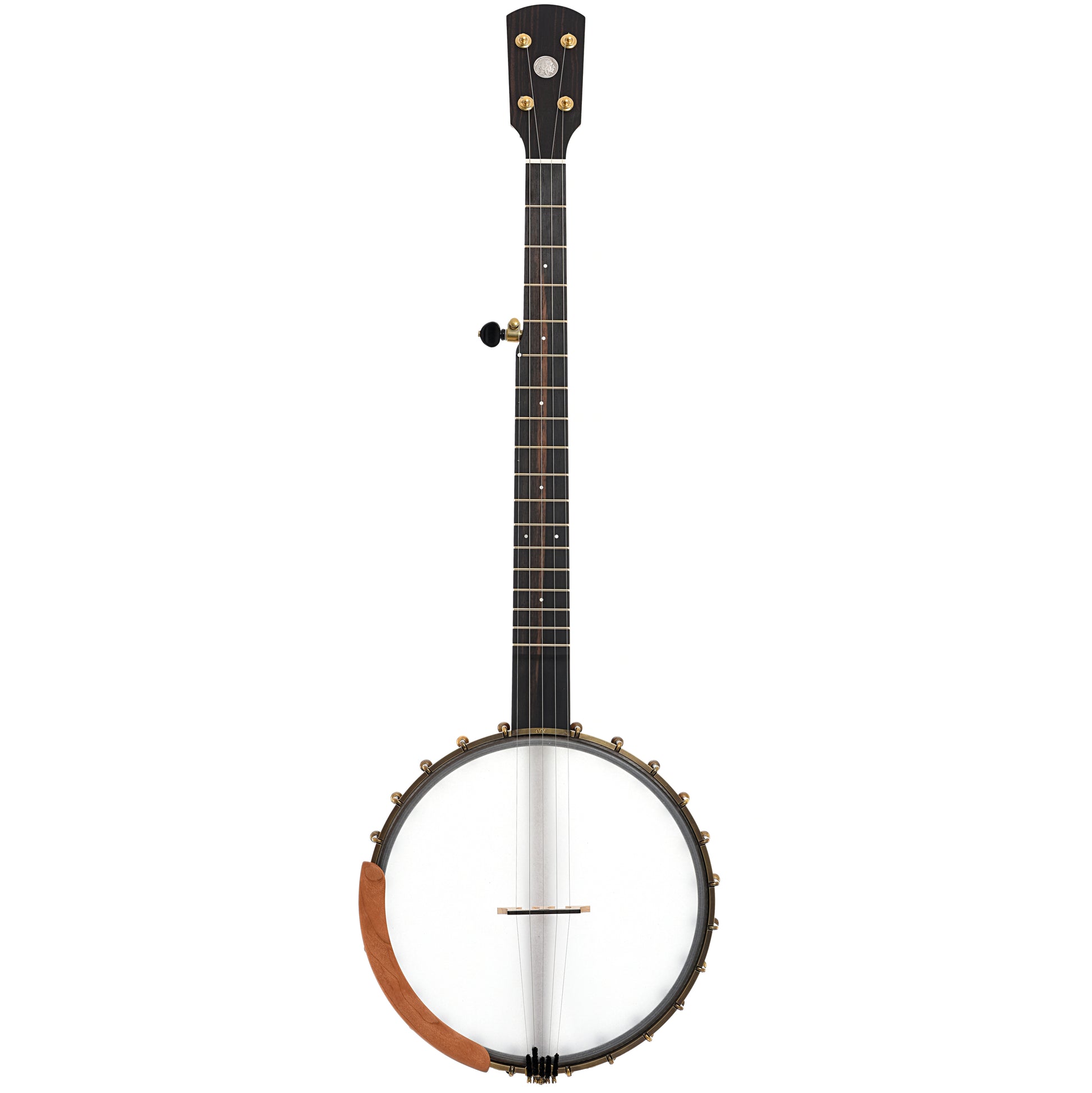 Full front of Ode Magician 11" Openback Banjo