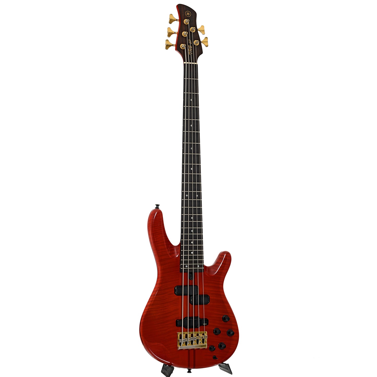 Full front and side of Yamaha TRB5 Electric Bass 