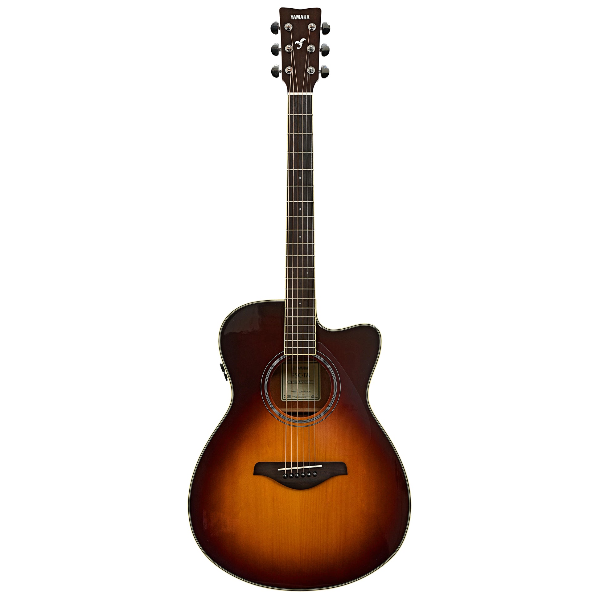 Full front of Yamaha FSC-TA Acoustic Guitar 