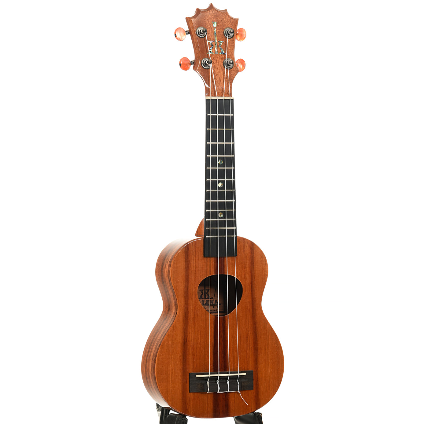 Full front and side of KoAloha KSM-00 Soprano Ukulele (2021)