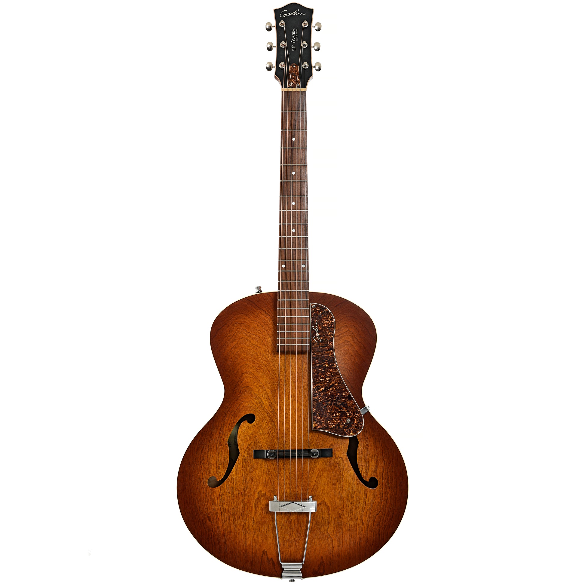 Full front of Godin 5th Avenue Archtop Acoustic Guitar