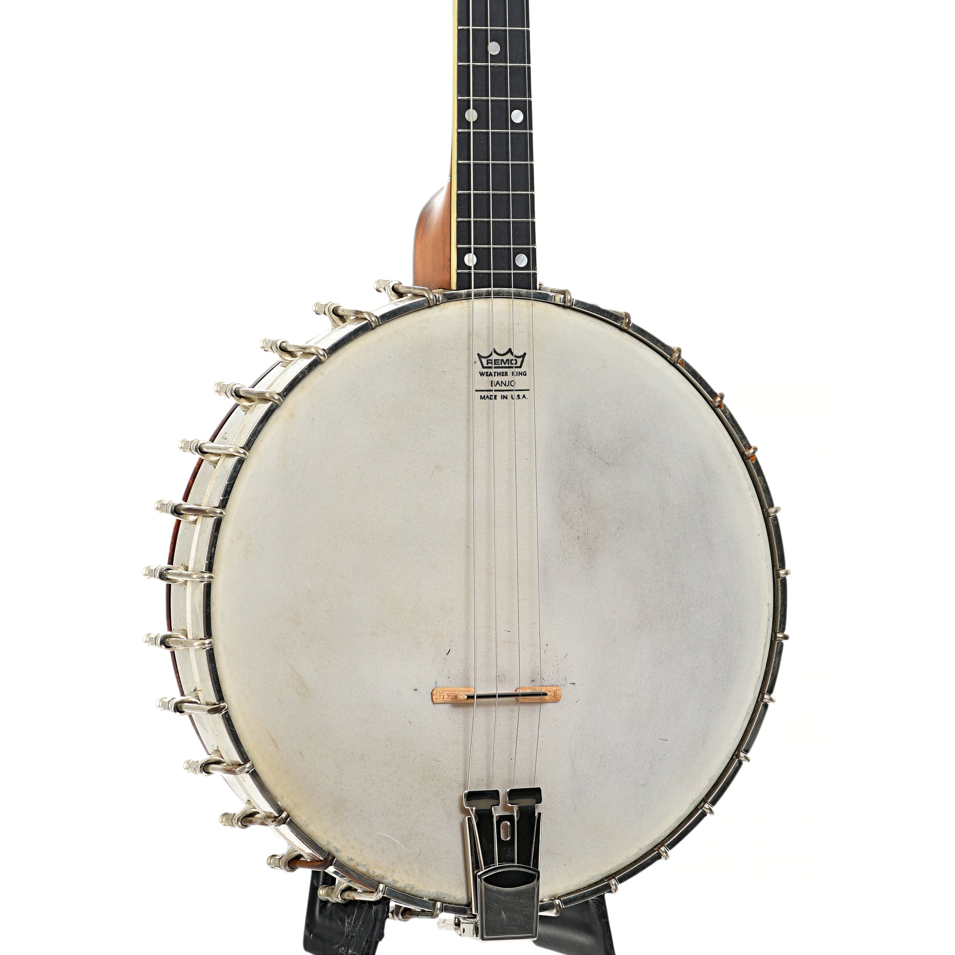 Front and side of Vega Tubaphone Style M Tenor Banjo (1923)