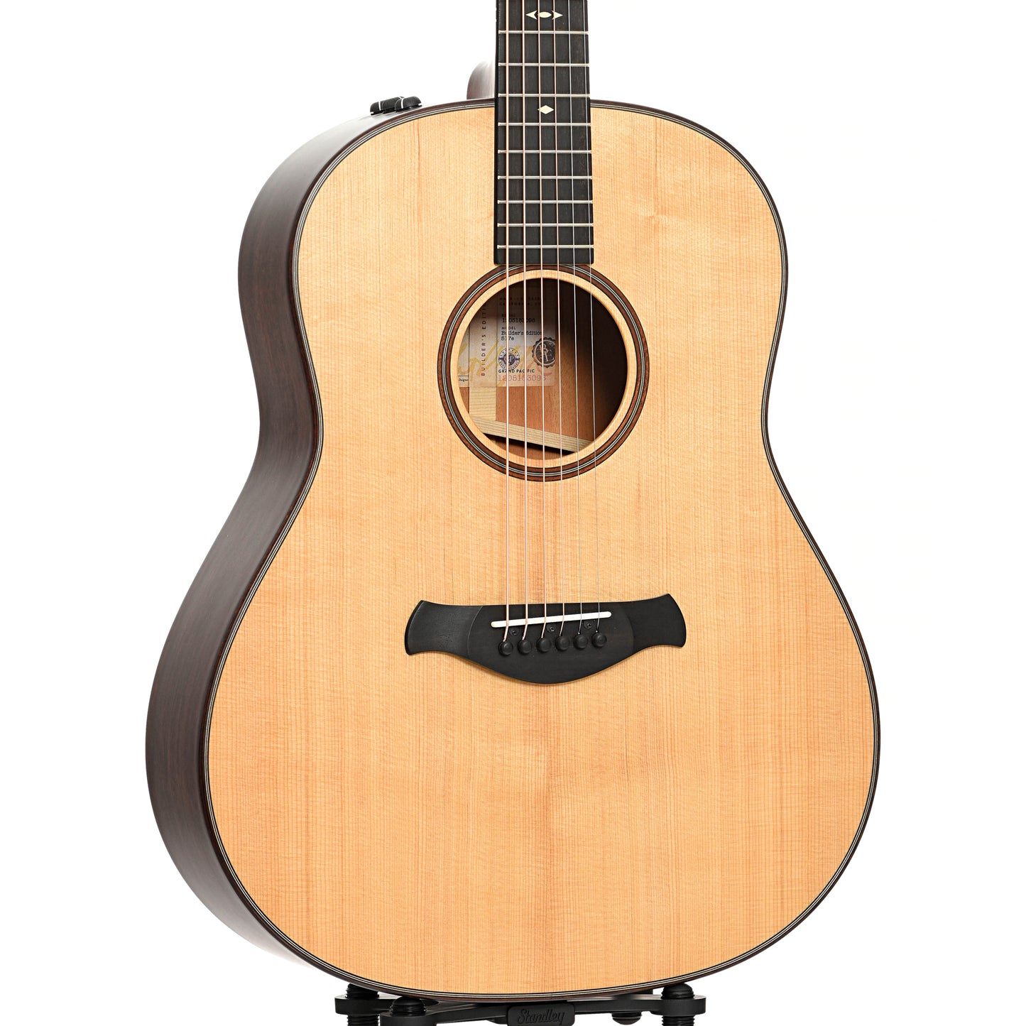 Front and side of Taylor Builder's Edition 517e Acoustic Guitar