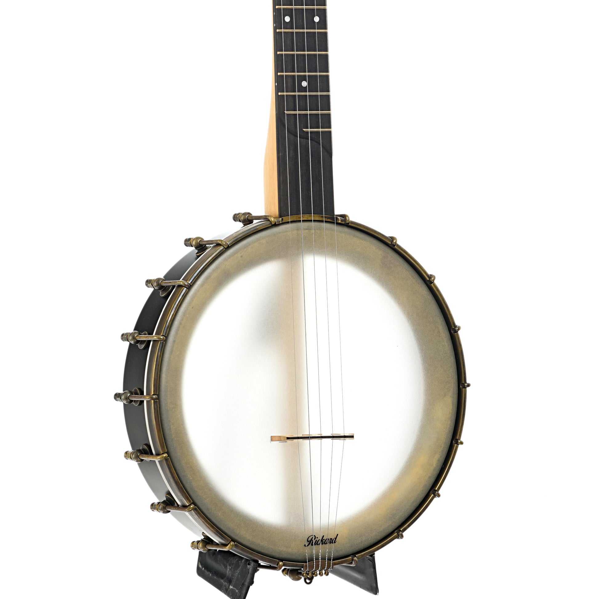 Front and side of Rickard Maple Ridge 11" Open Back Banjo (2020)