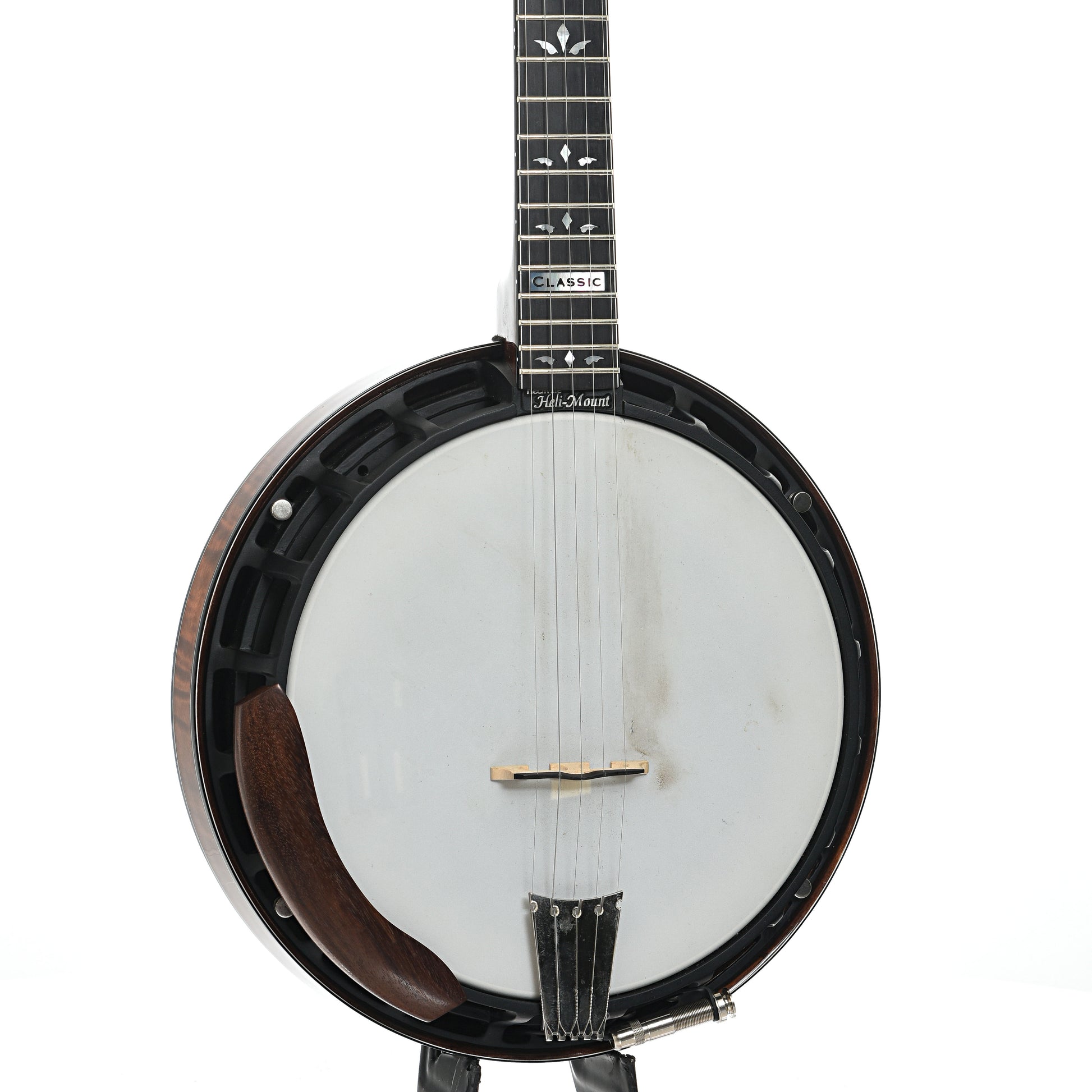 front and side of Nechville Classic Deluxe Resonator Banjo (2019)