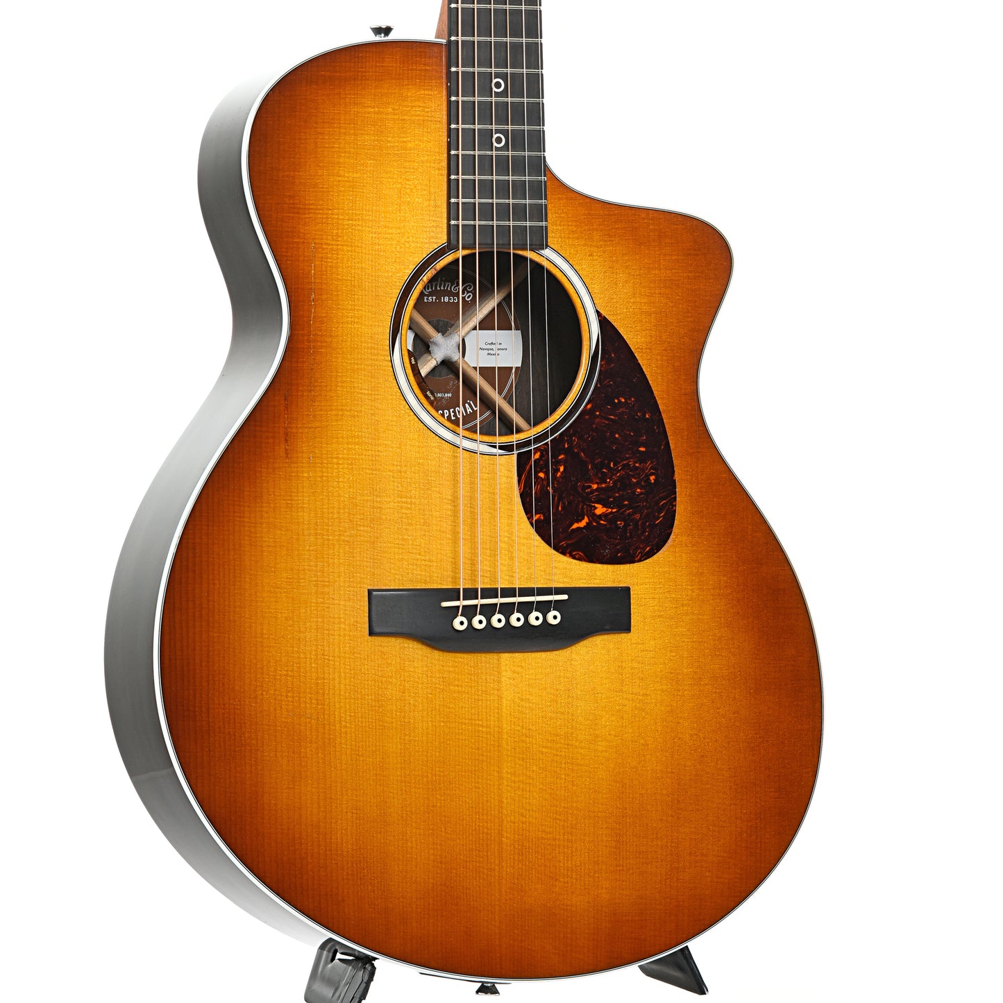 Front and side of Martin SC-13E Sunburst
