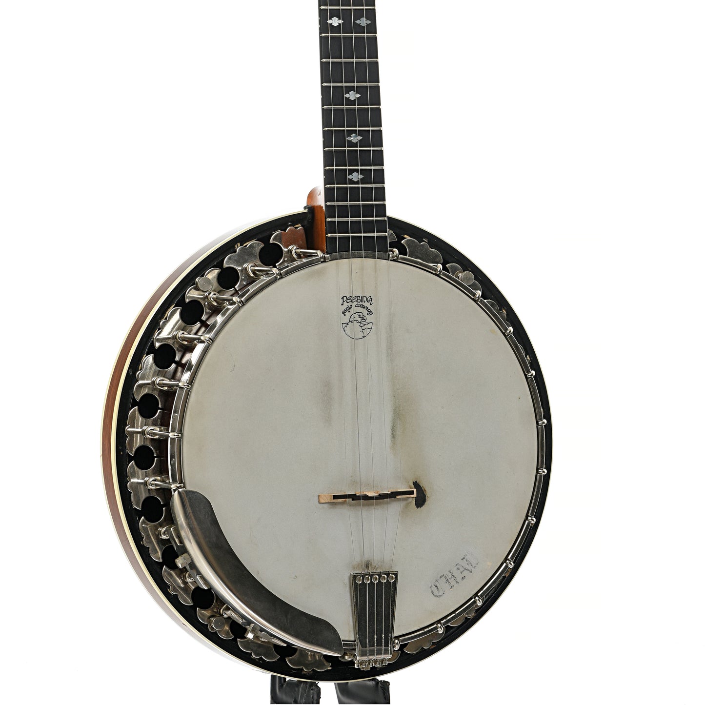 Front and side of Deering Deluxe Resonator Banjo (1982)