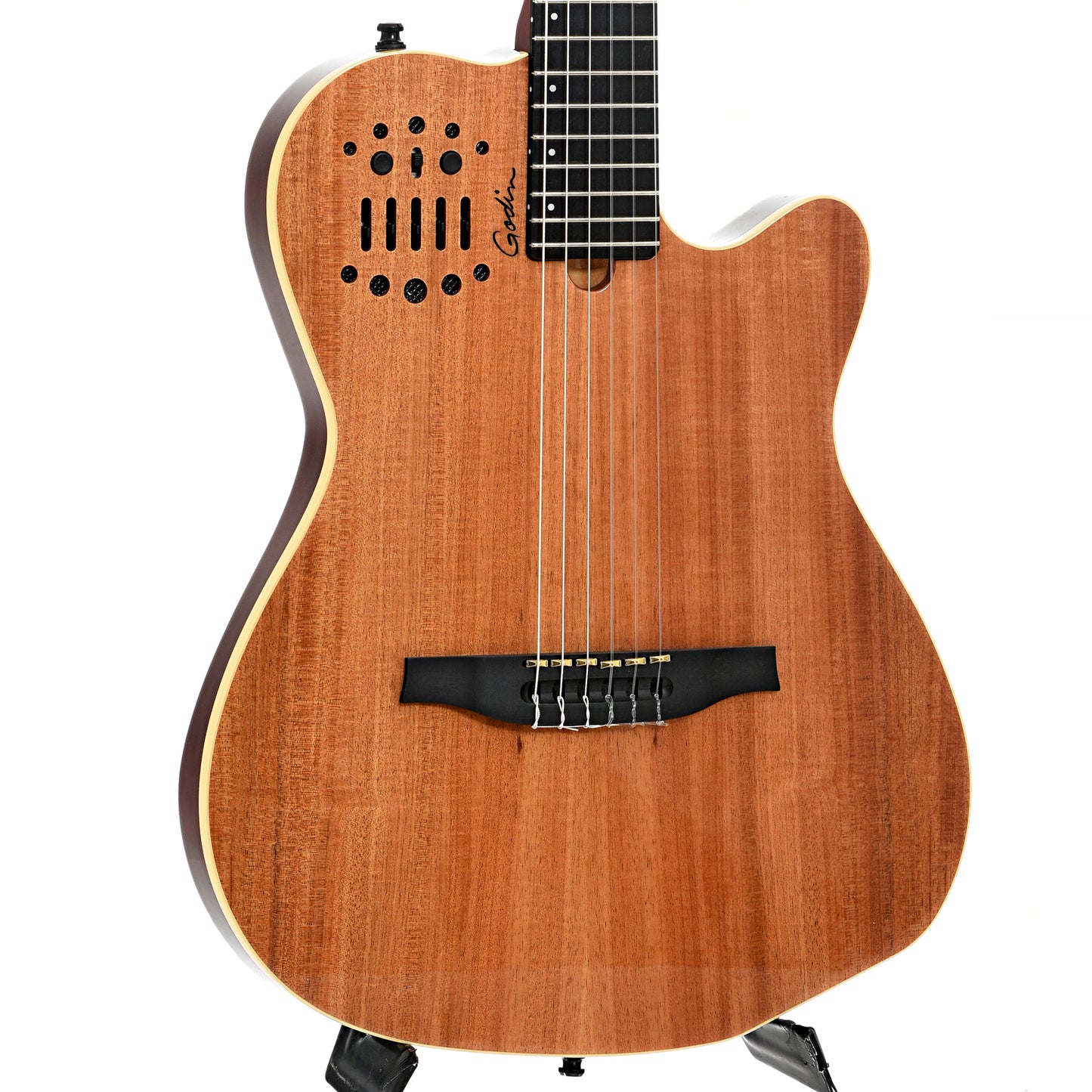 Front of Godin ACS SA Nylon String Guitar